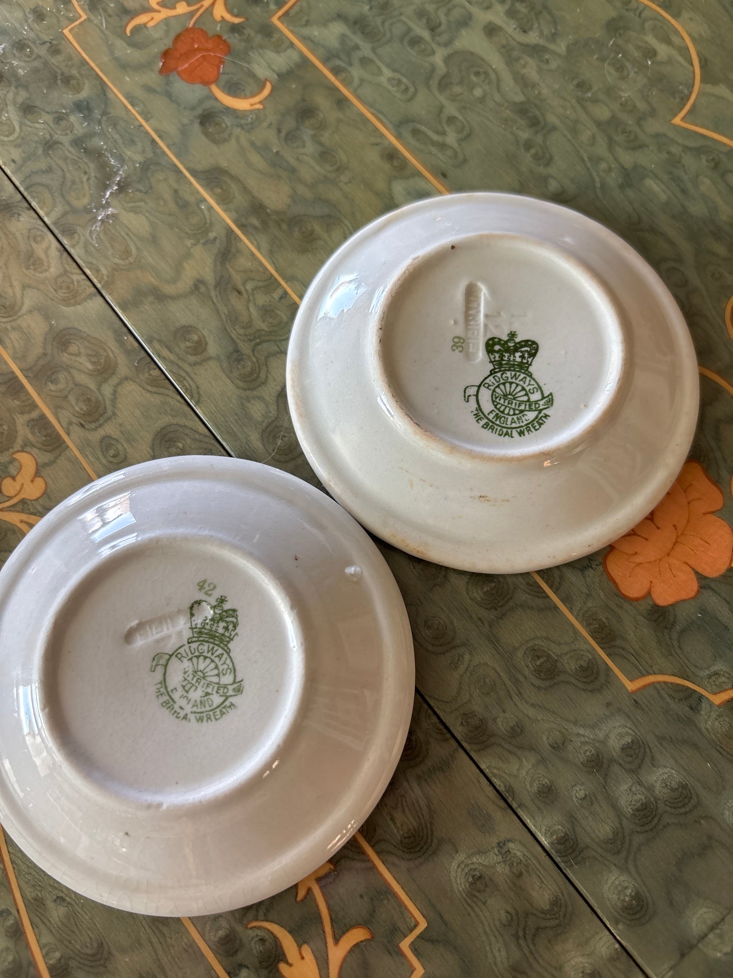 Antique Ridgways Ironstone Butter Pat Chonky