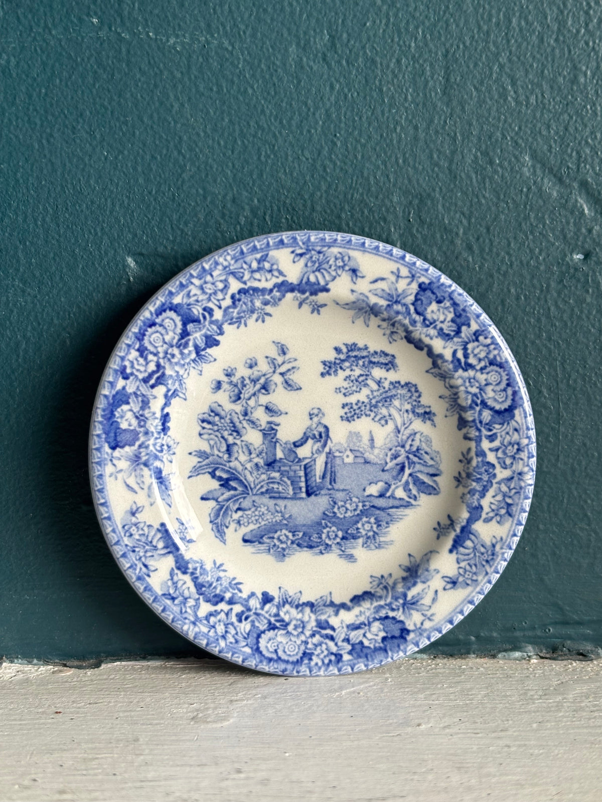 Copeland Spode Transferware Butter Pat Blue & White 3”