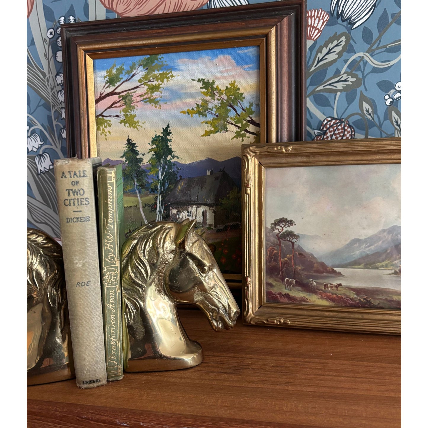 Gorgeous Vintage Brass Horse Head Bookends image 5