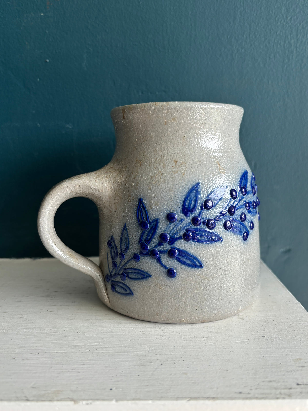 Salmon Falls Slat Glazed Stoneware Pottery Pitcher