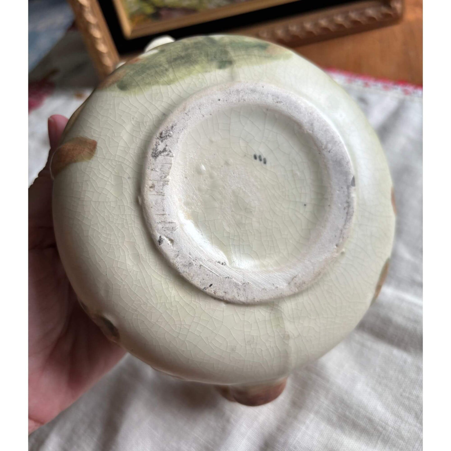 Antique Weller Pottery Woodcraft Squirrel Bowl image 5