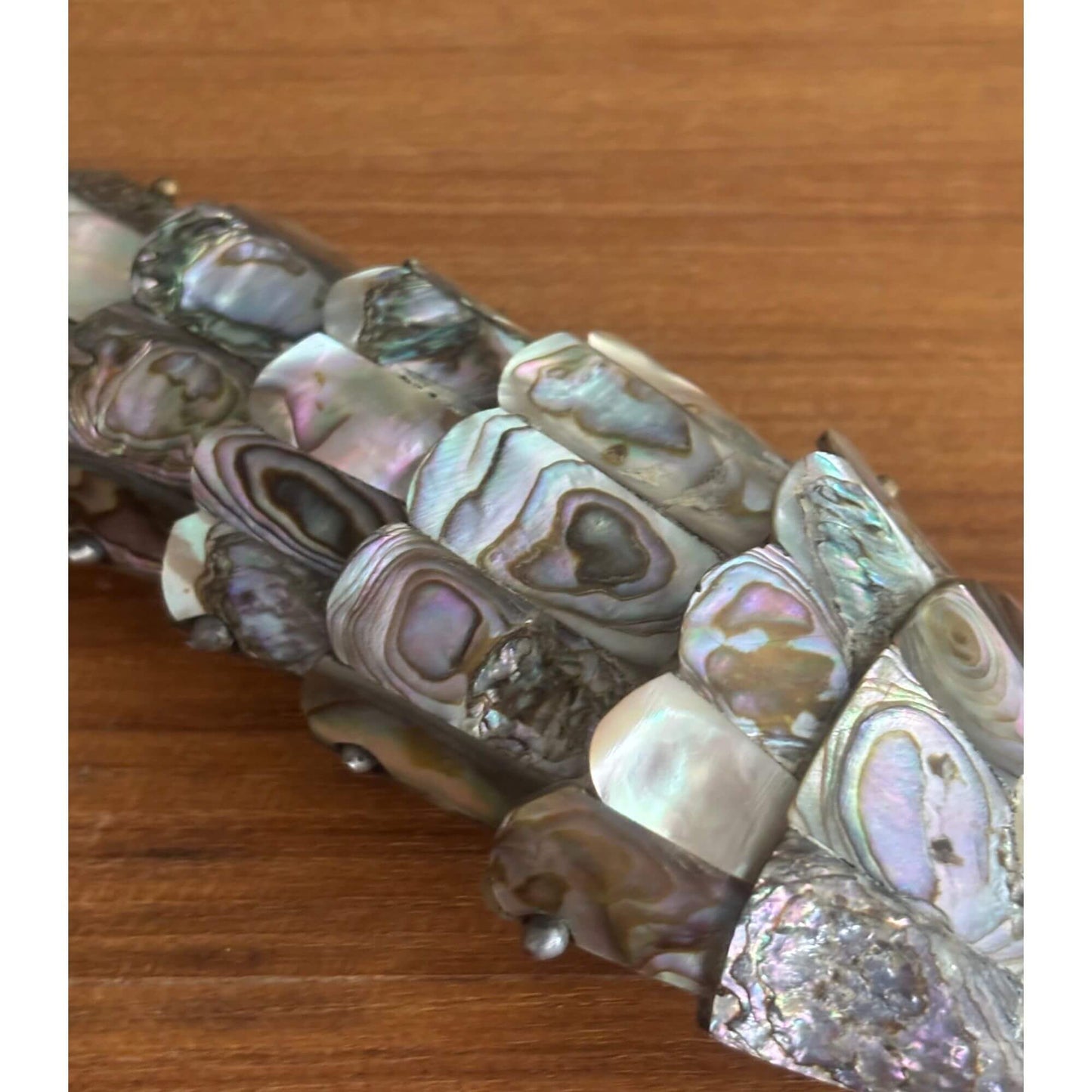 Vintage Articulated Abalone Fish Bottle Opener 7" image 2