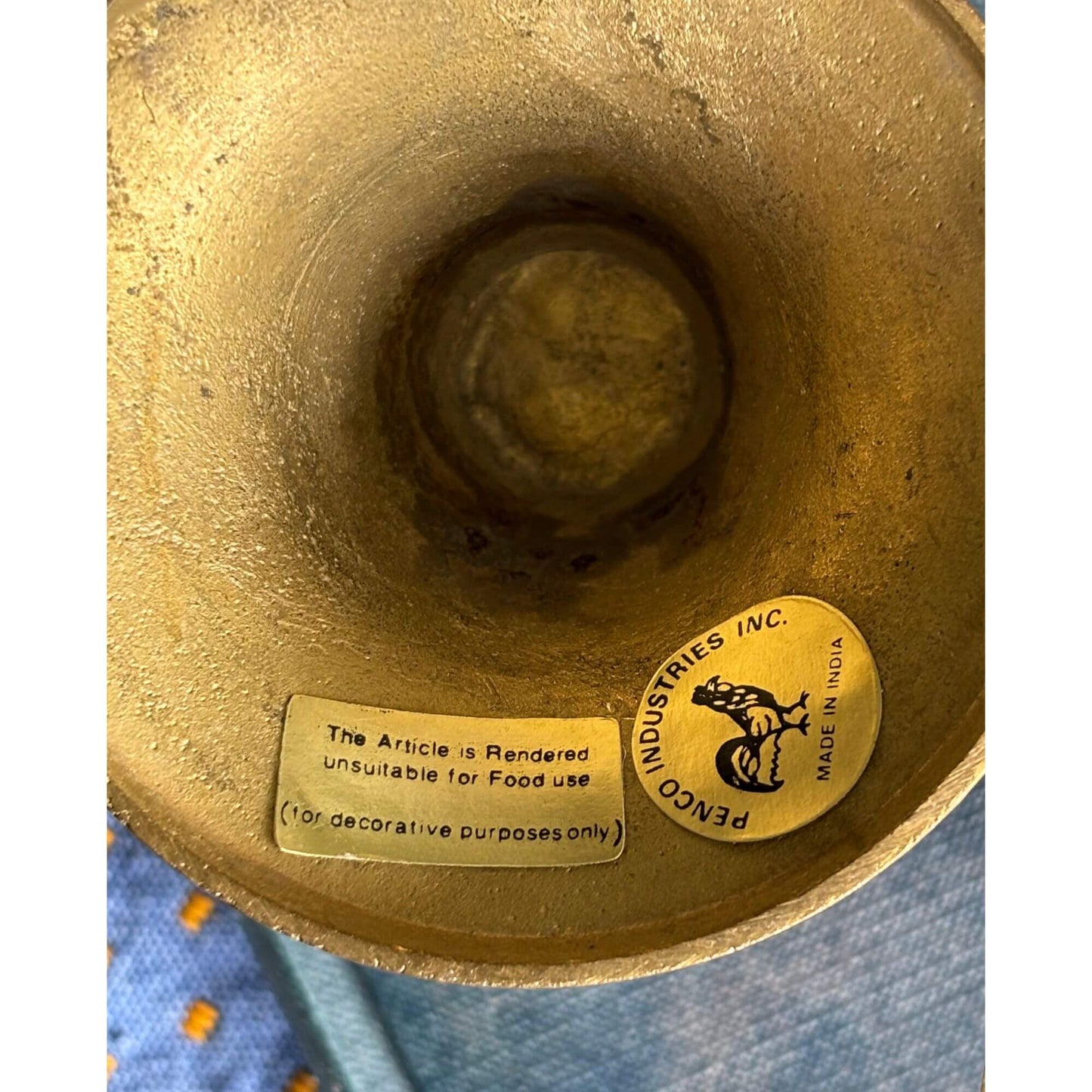 Vintage Green/Teal Cloisonné Floral Candlesticks image 4