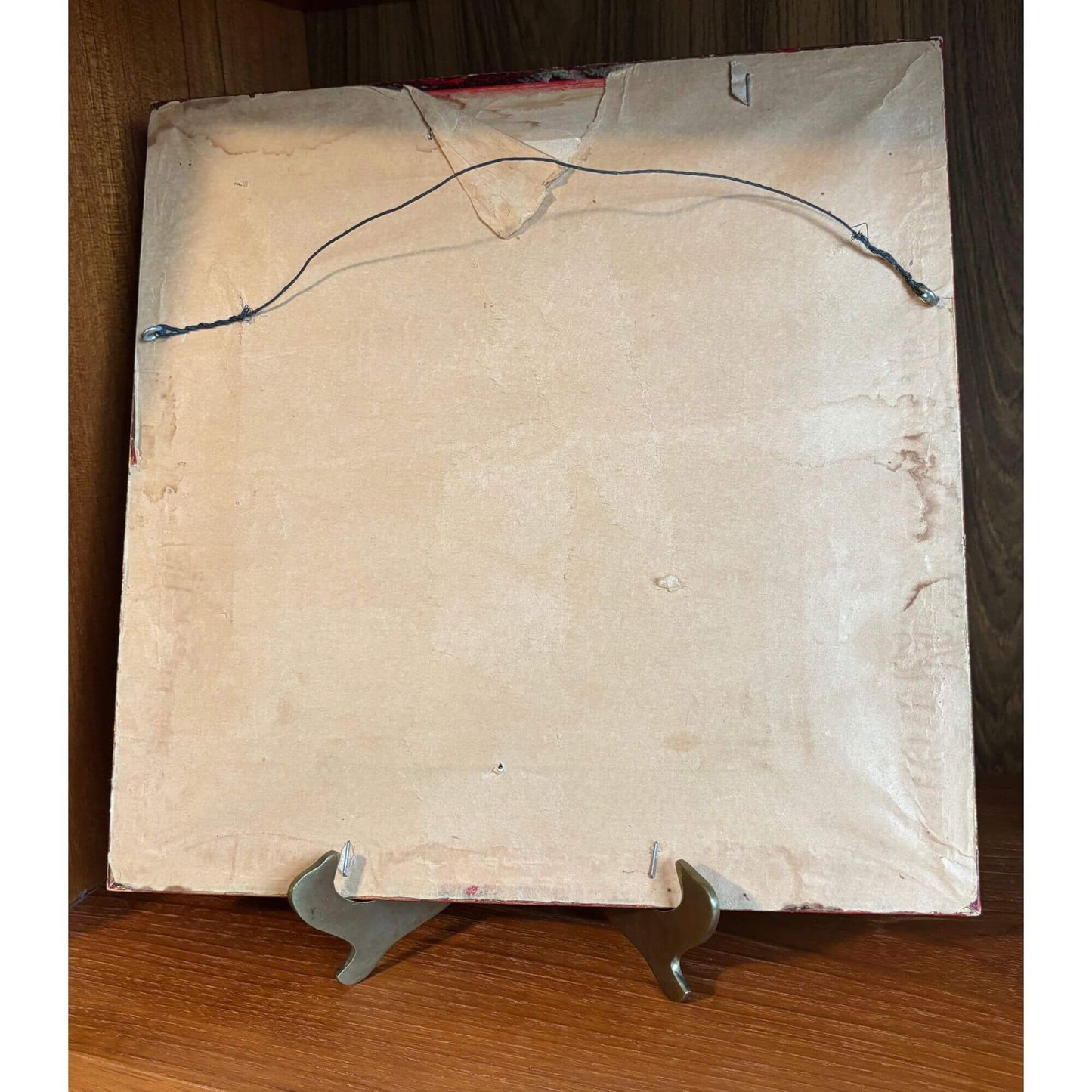 Vintage Needlepoint of an Antique Car Wooden Frame image 2