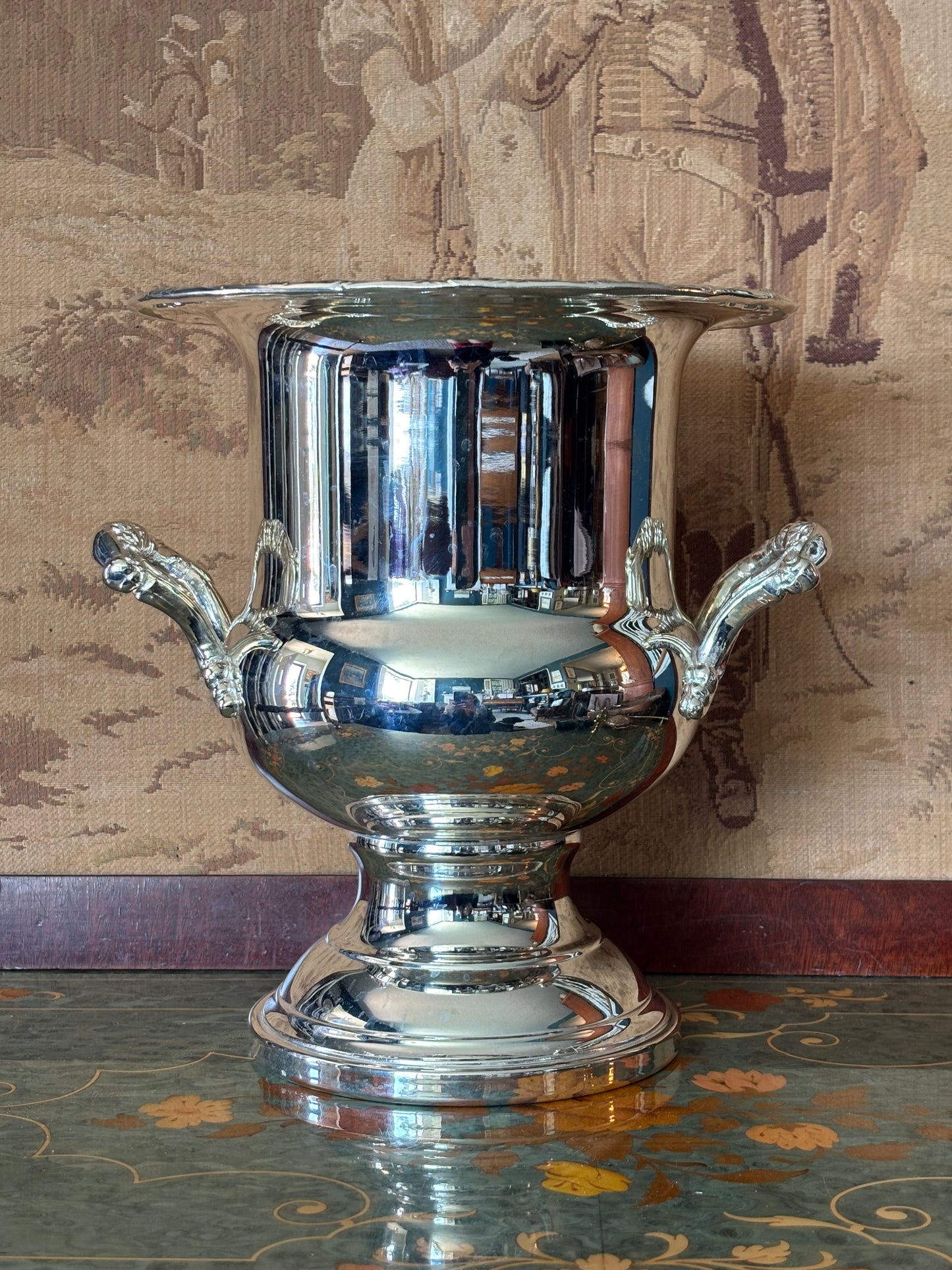 Vintage Silver Plate Champagne Bucket Vase