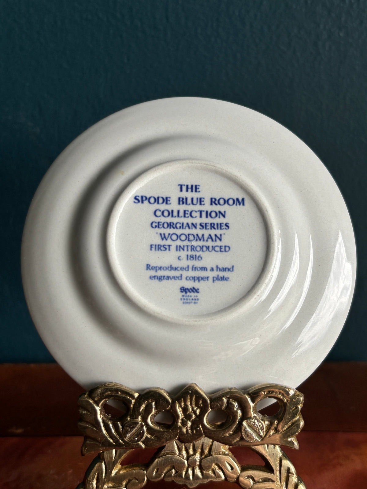 Copeland Spode Transferware Blue & White Butter Pat 3”