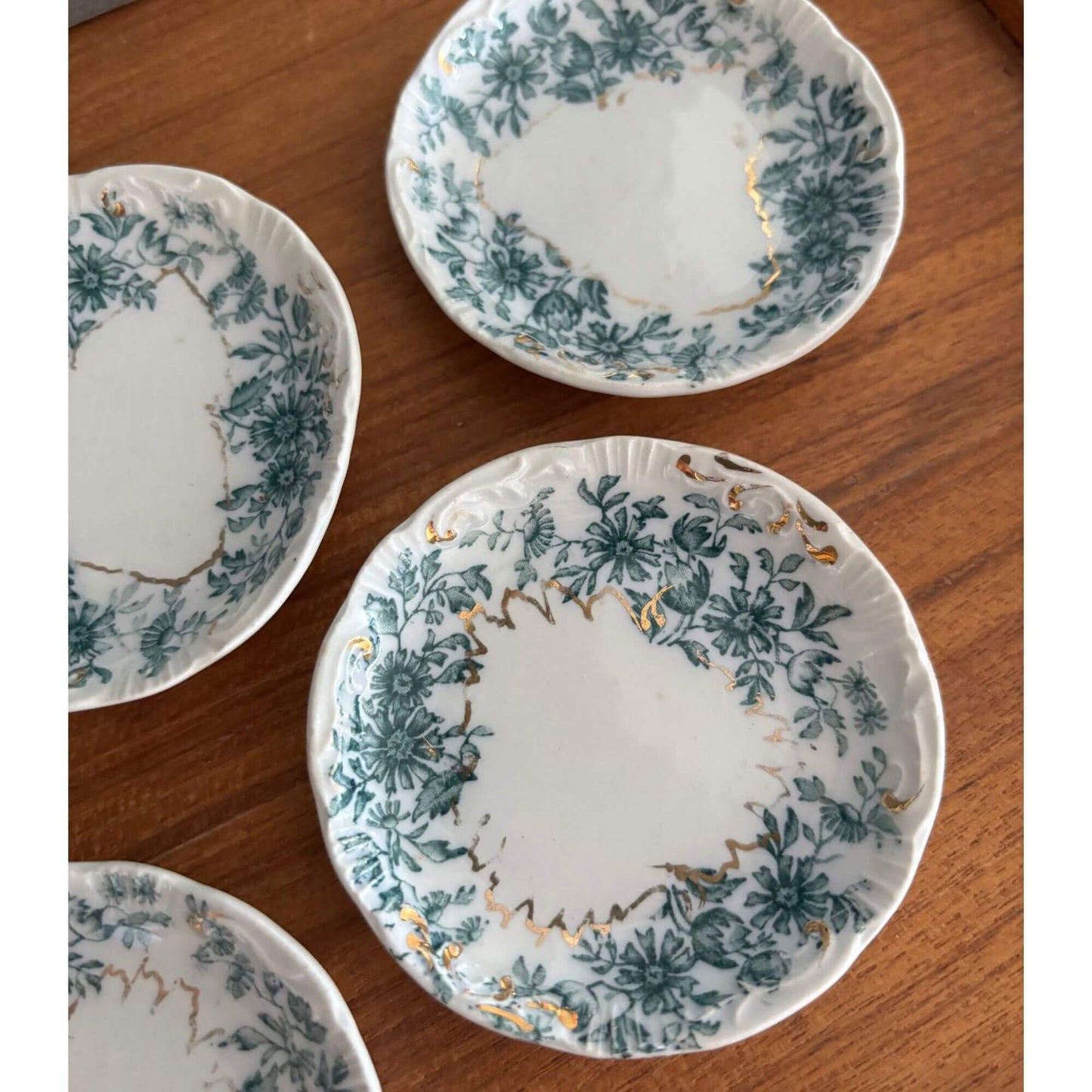 Gorgeous Antique WH Grindley English Butter Pats (6 Total) image 4