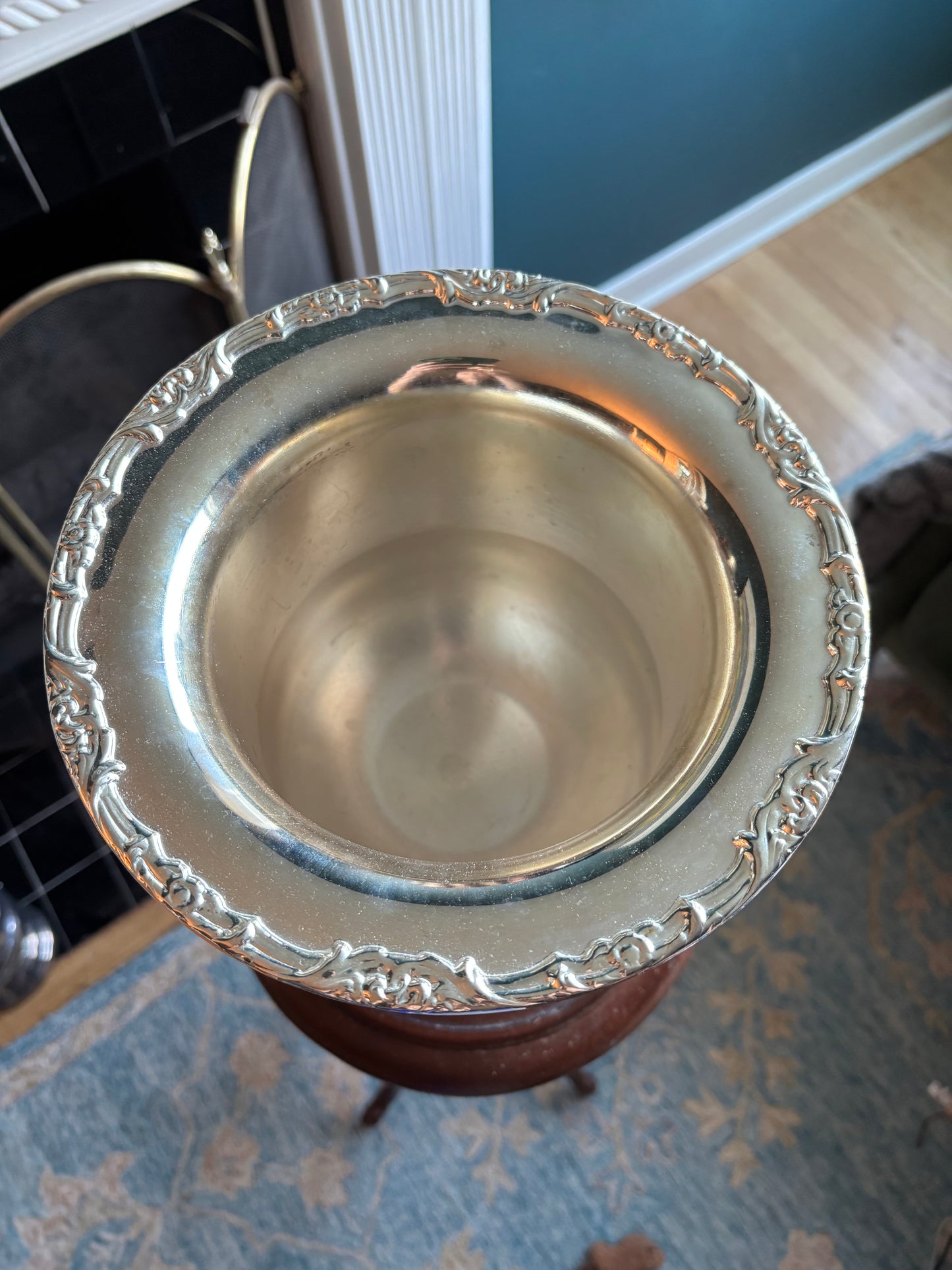 Vintage Silver Plate Champagne Bucket Vase