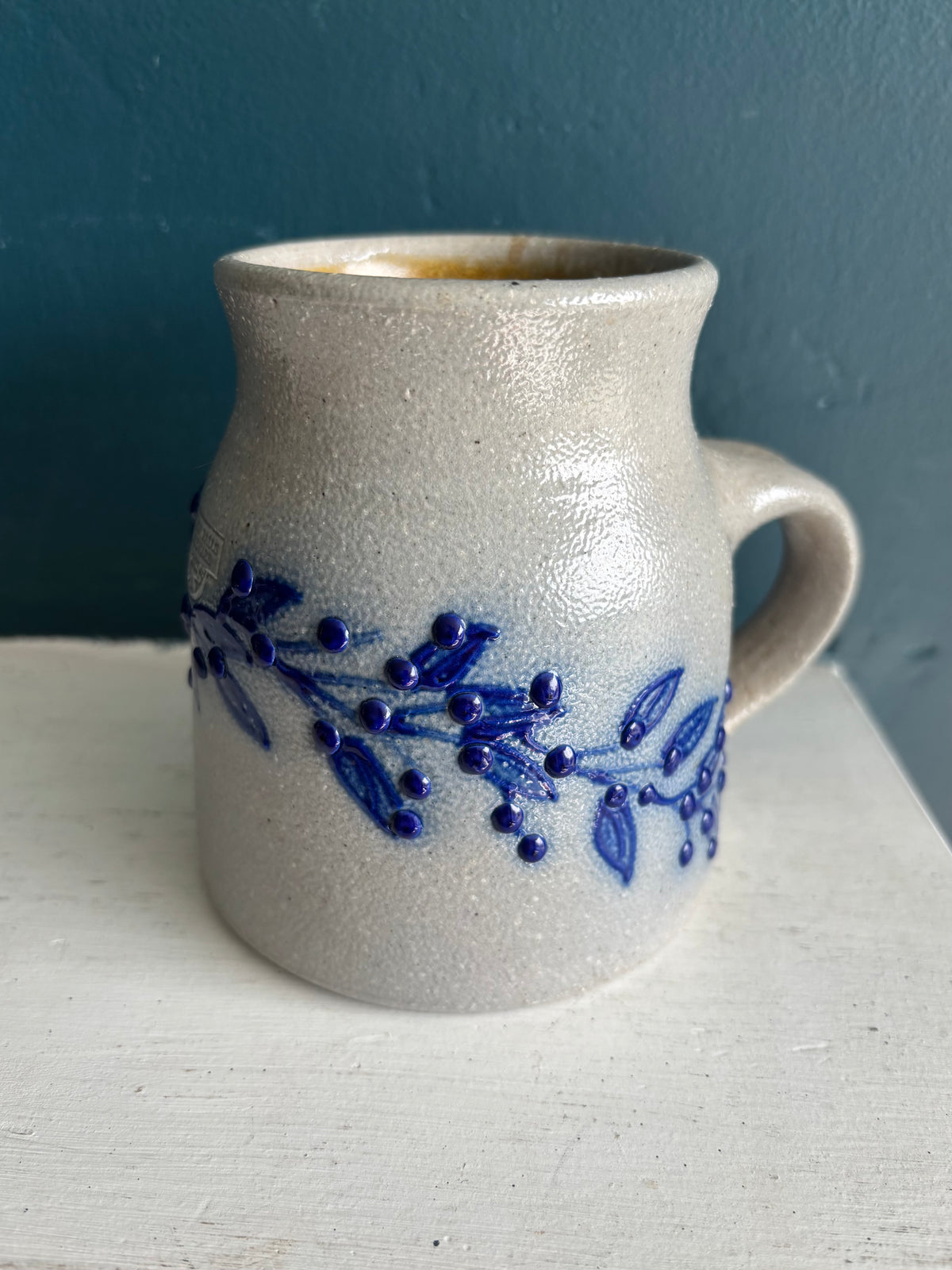 Salmon Falls Slat Glazed Stoneware Pottery Pitcher