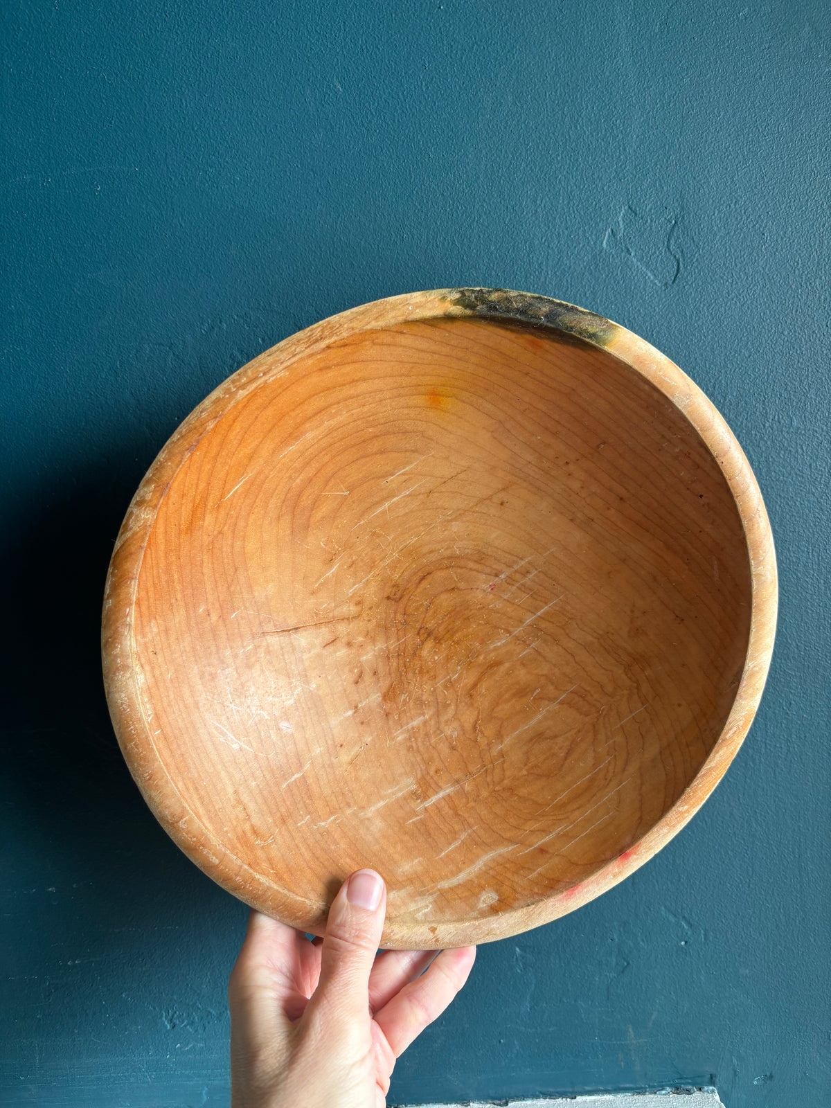 Wooden Dough Bowls Vintage Wear from Vermont