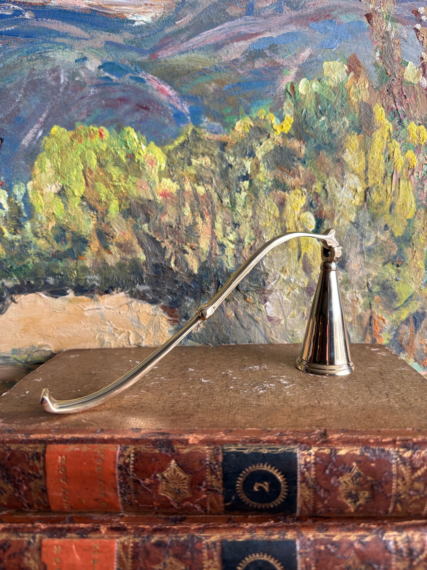 New Brass Hinged Candle Snuffer Vintage Inspired