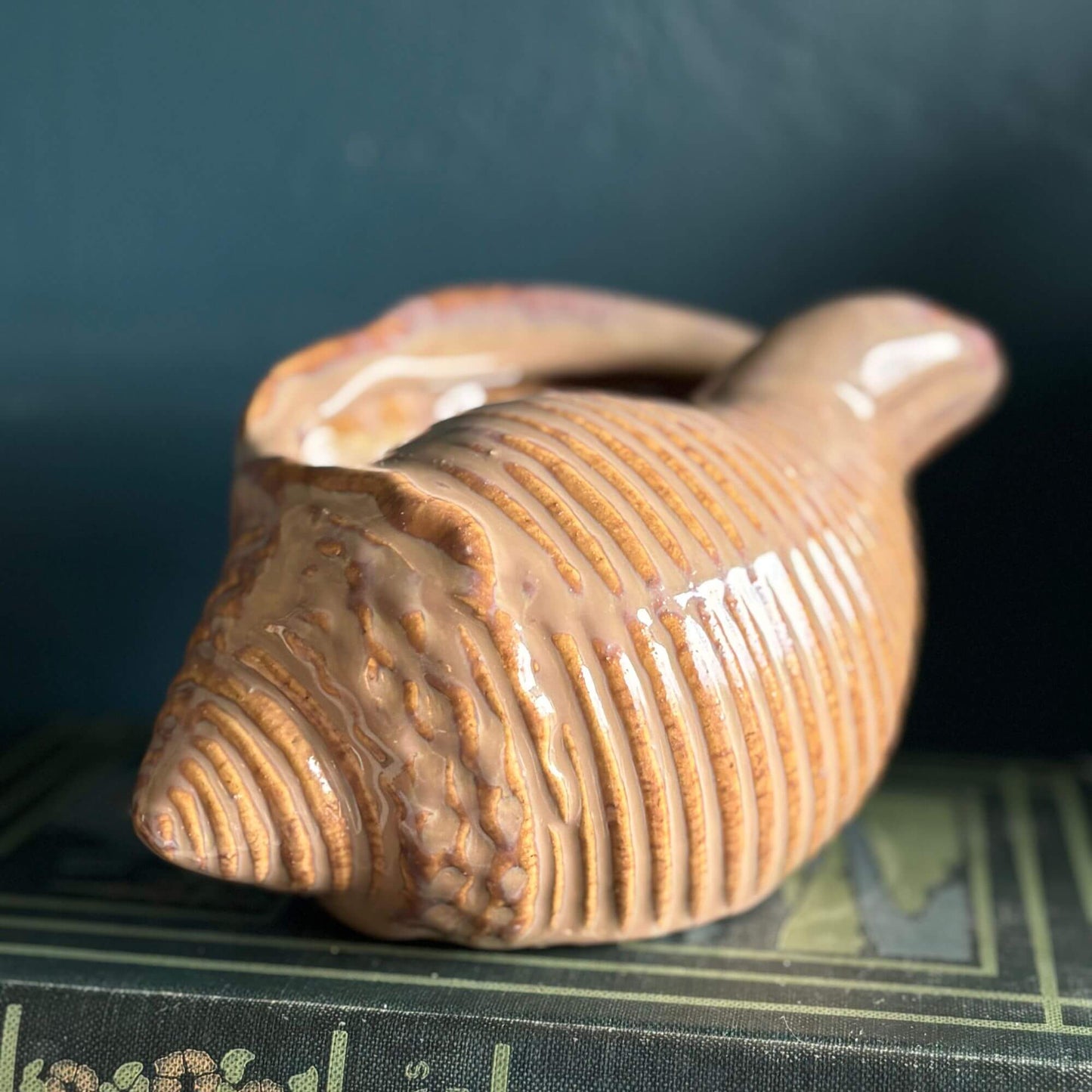 Vintage Pottery Shell Planter Coastal Vibes image 1
