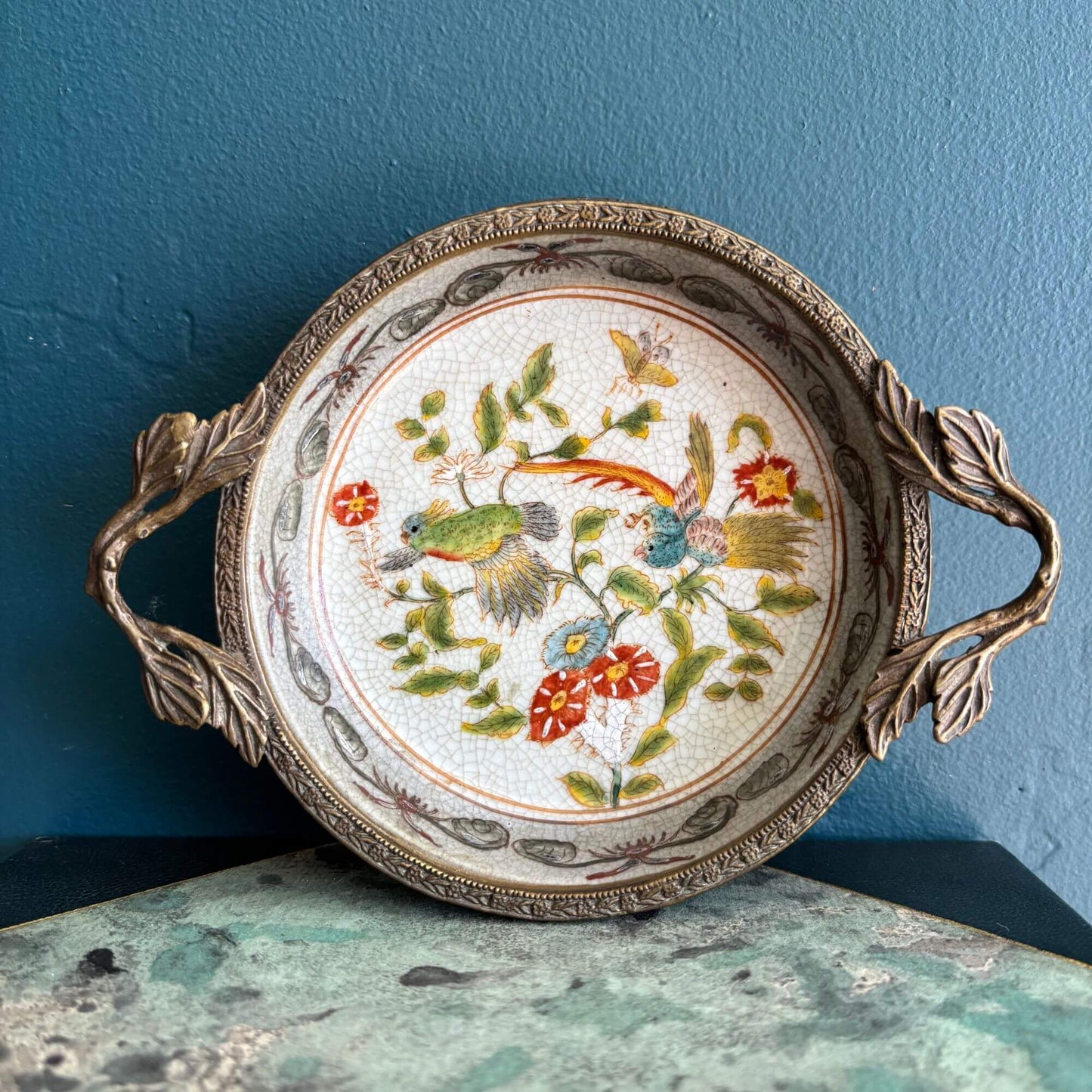 Vintage Wong Lee Footed Wine Coaster Catch-All image 1