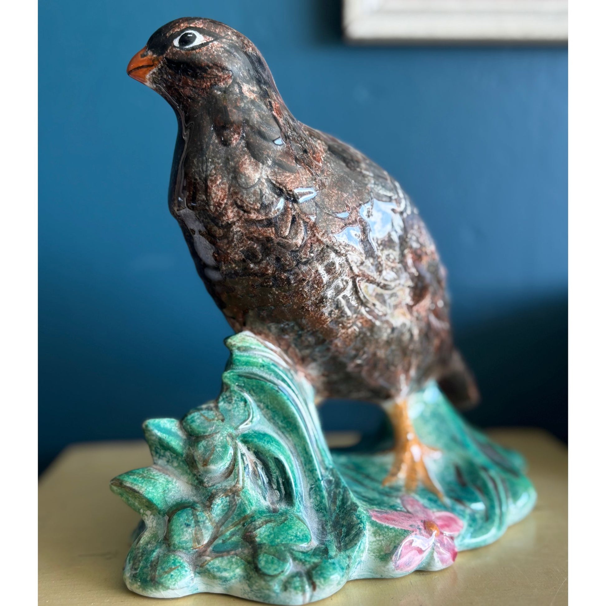 Vintage Hand-painted Ceramic Grouse Game Bird Figurines image 4