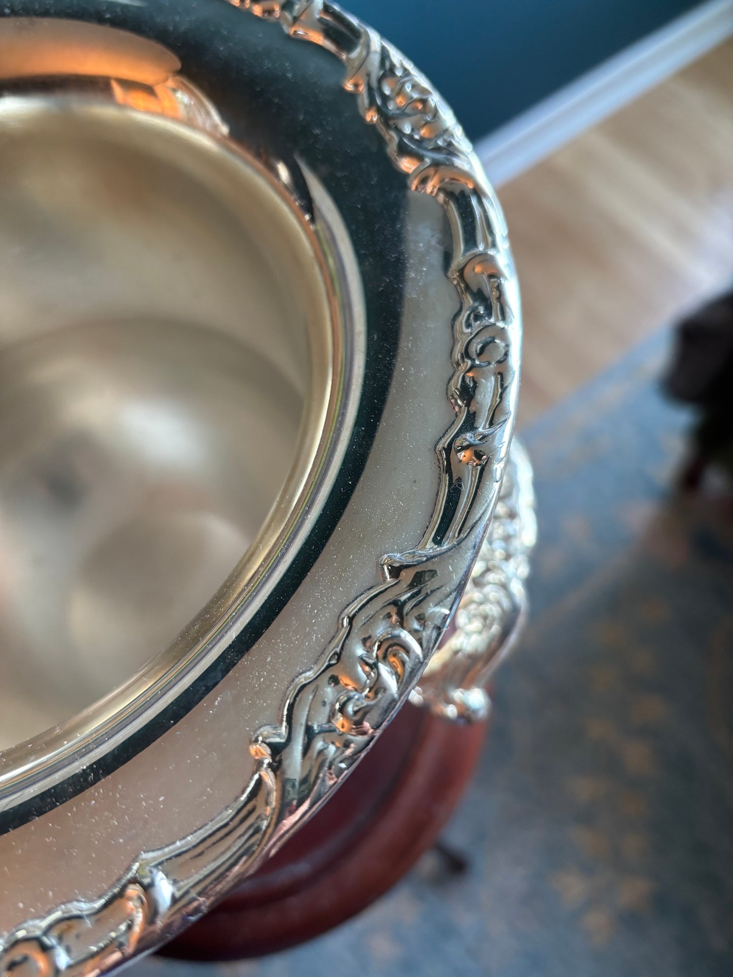 Vintage Silver Plate Champagne Bucket Vase