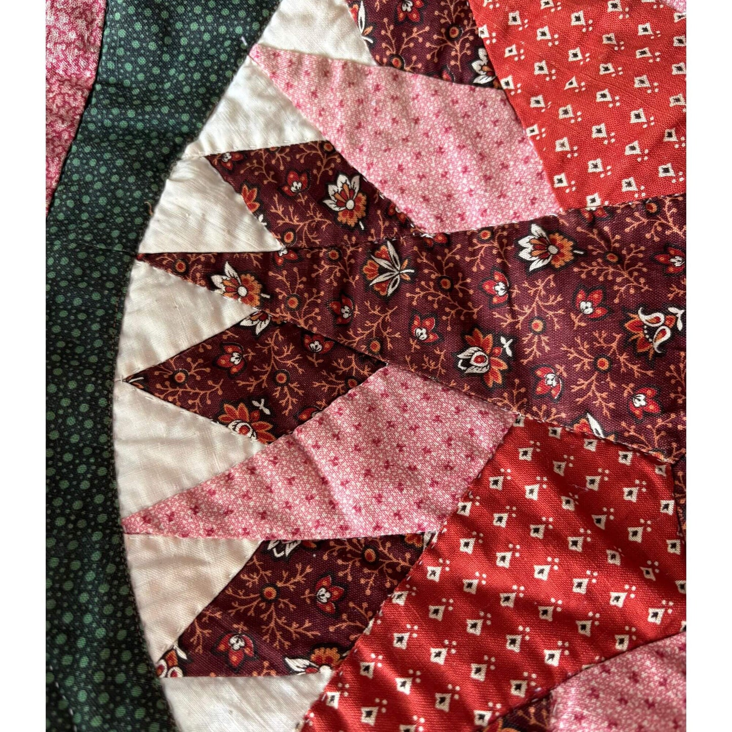 Antique Mariner's Compass Handmade Quilt image 2