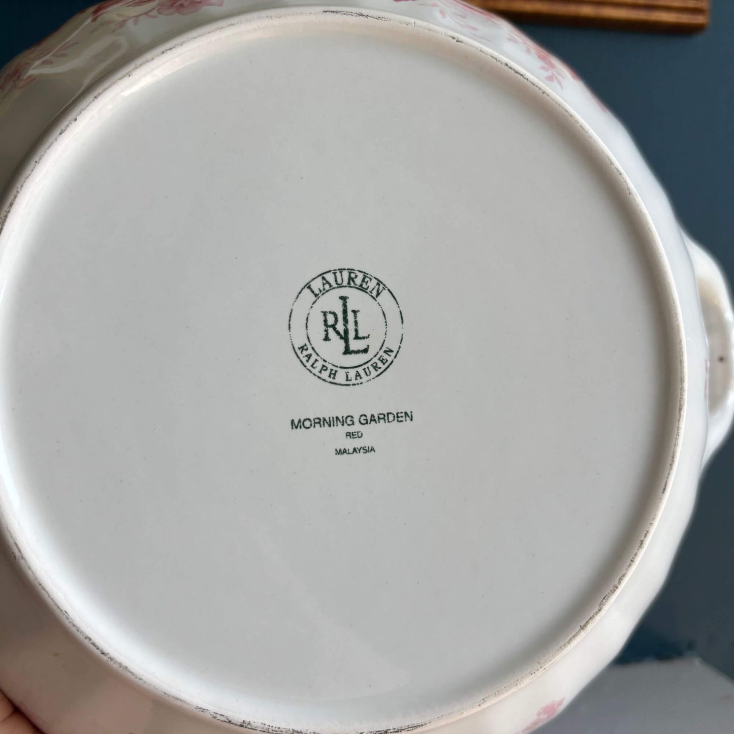 Vintage Ralph Lauren Morning Garden Red/Pink Tureen image 2