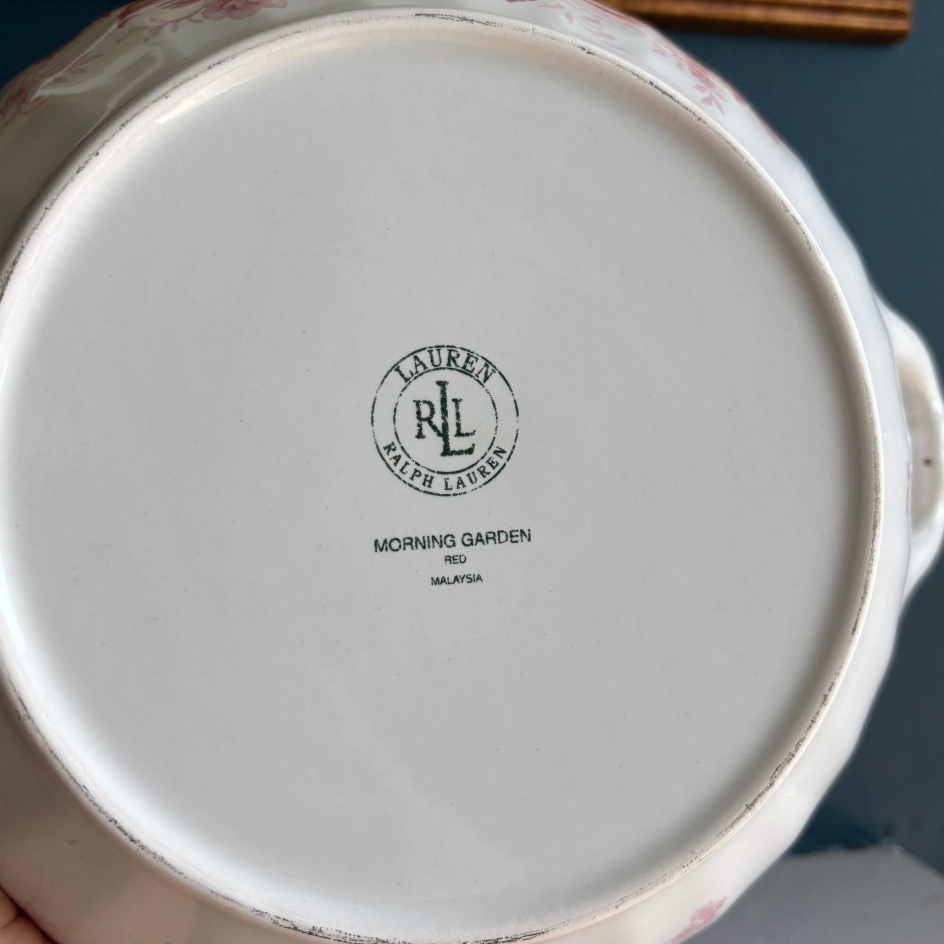 Vintage Ralph Lauren Morning Garden Red/Pink Tureen image 2