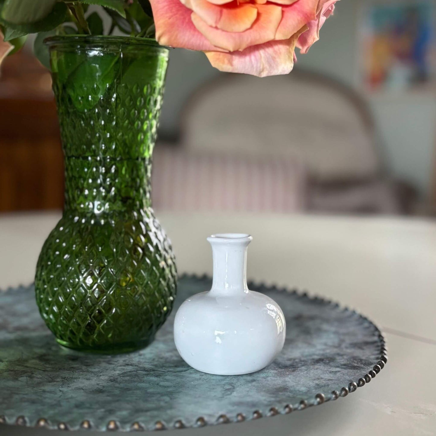 Darling Vintage Dansk White Small Bud Vase image 0