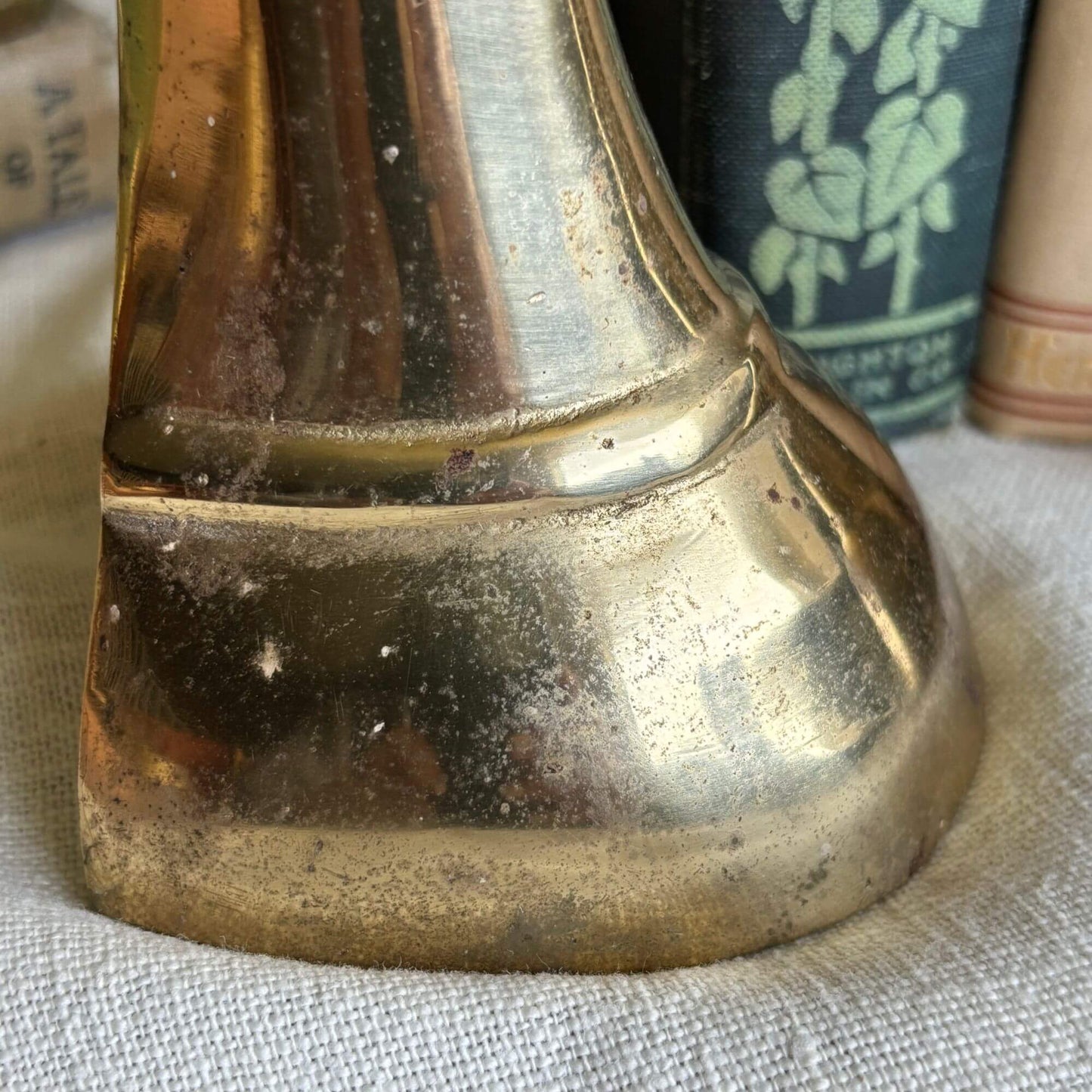 Lovely Pair of Vintage Brass Duck Head Bookends image 3