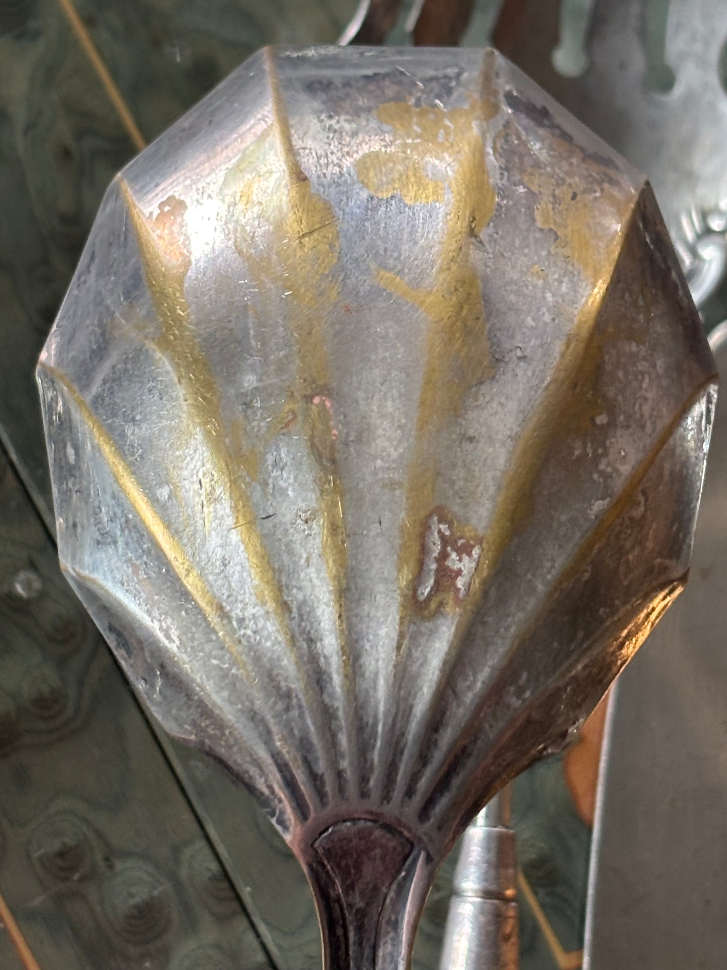 Antique Mother of Pearl Sterling Servingware Dining Utensils Set of 5