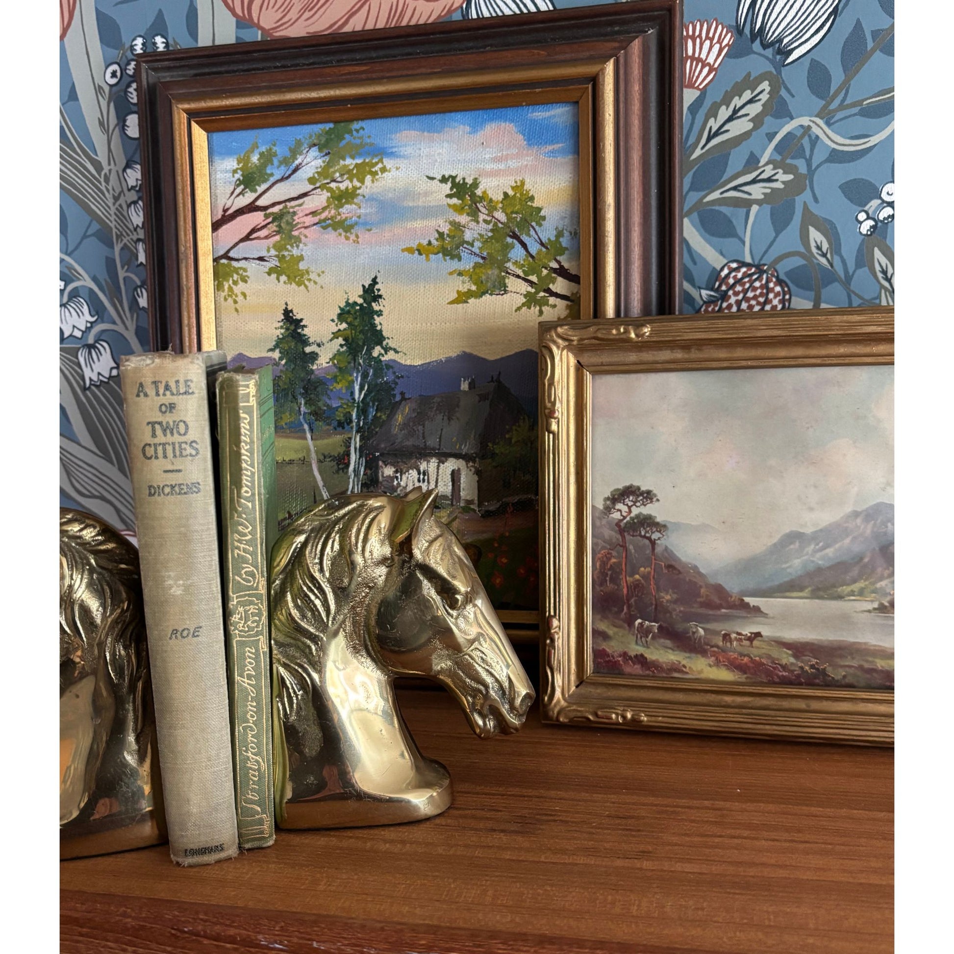 Gorgeous Vintage Brass Horse Head Bookends image 5