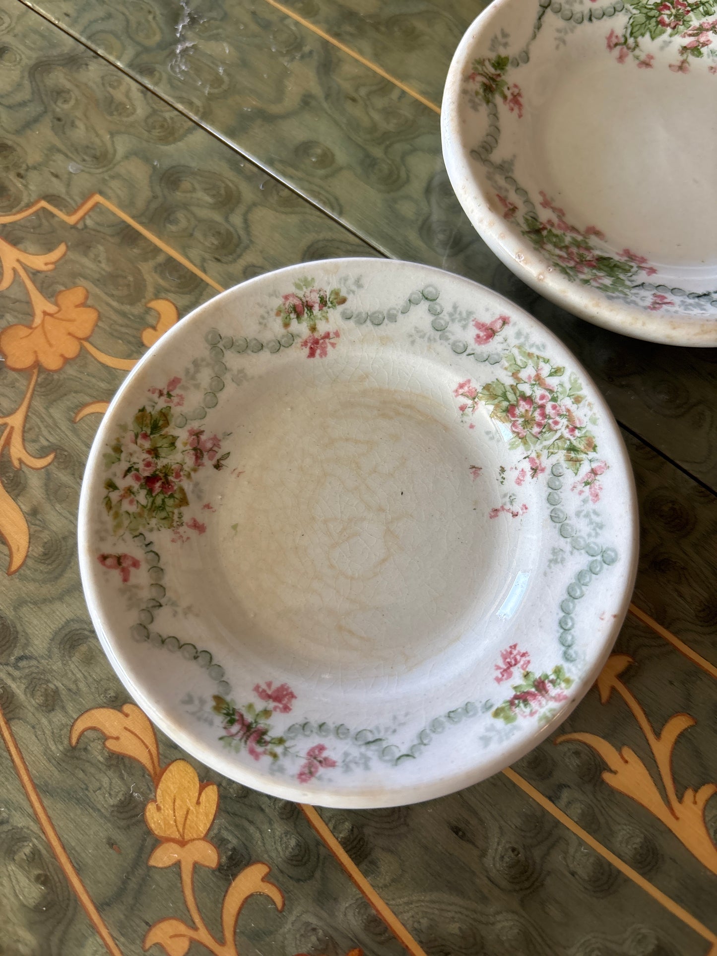 Antique Ridgways Ironstone Butter Pat Chonky