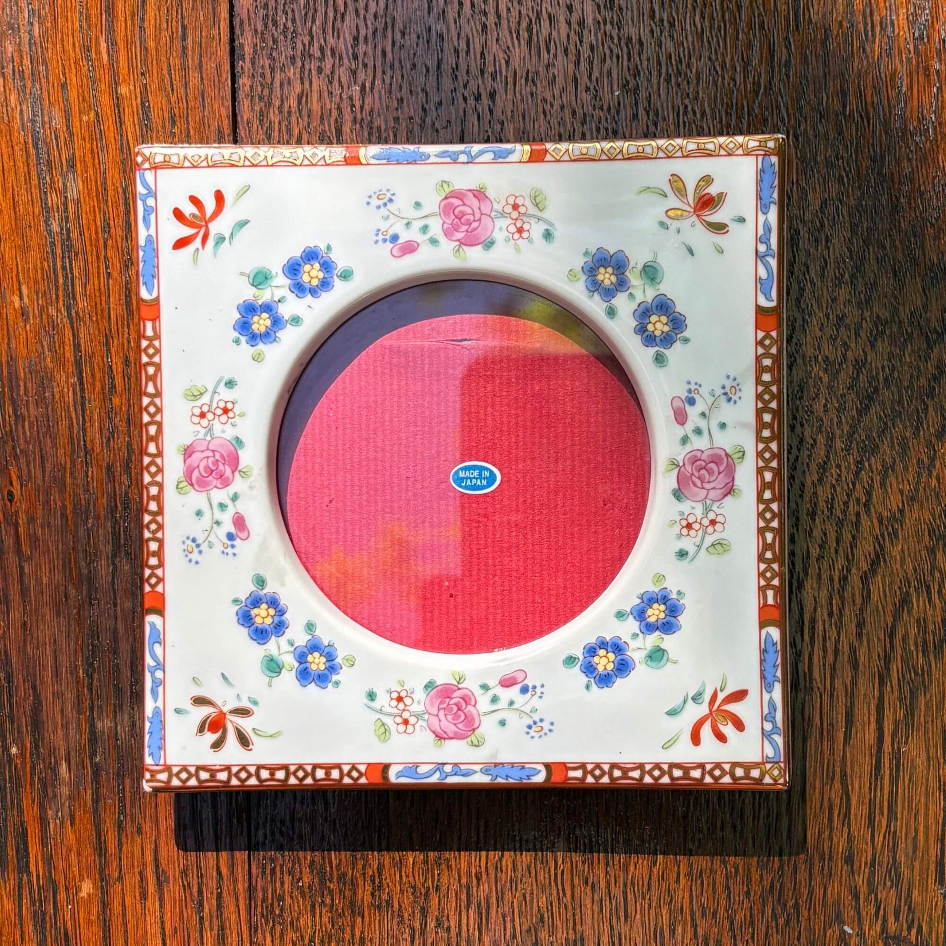 Vintage Imari Porcelain Picture Frame image 1