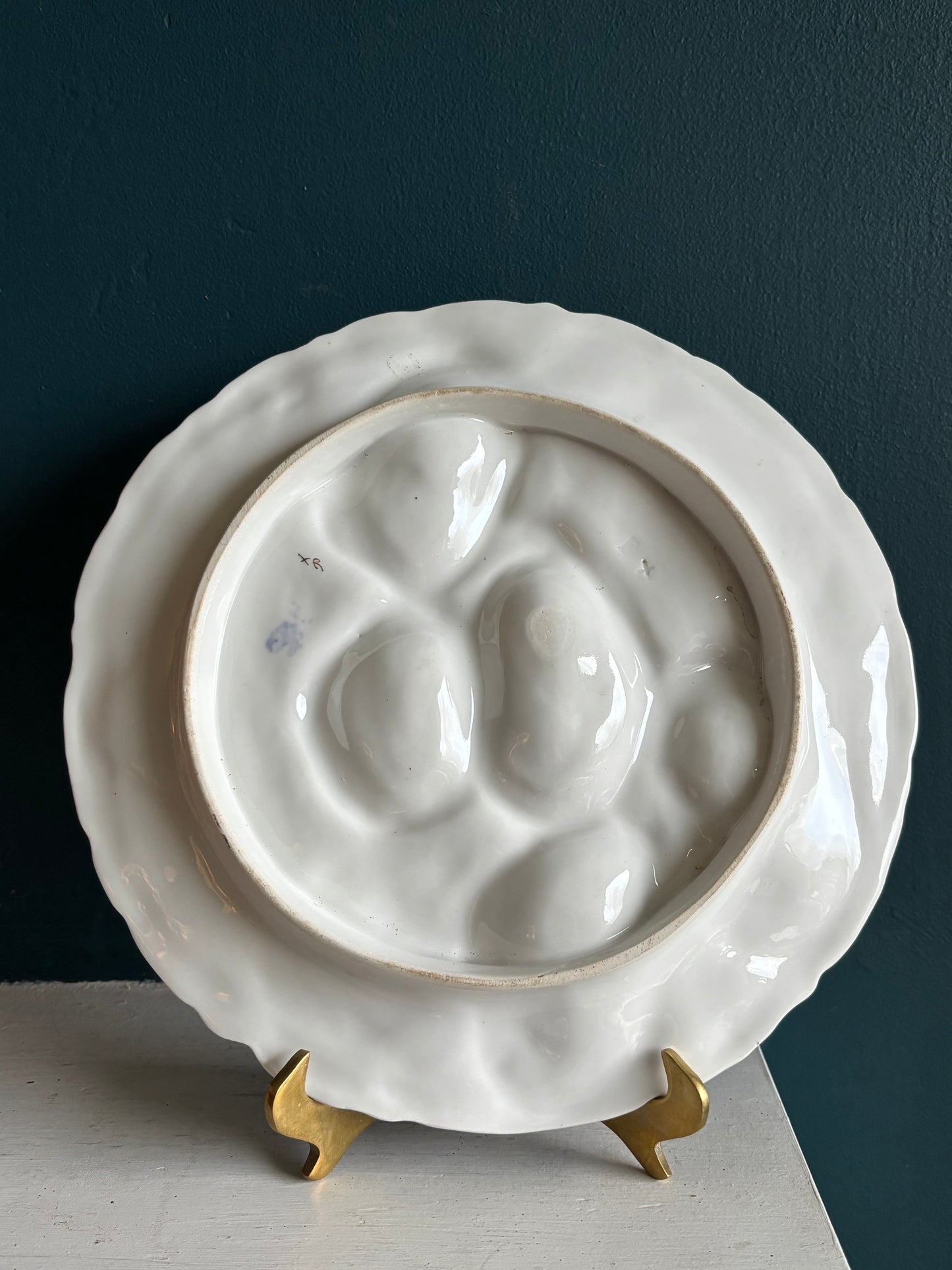 Antique Carl Tielsch Turkey Oyster Plate