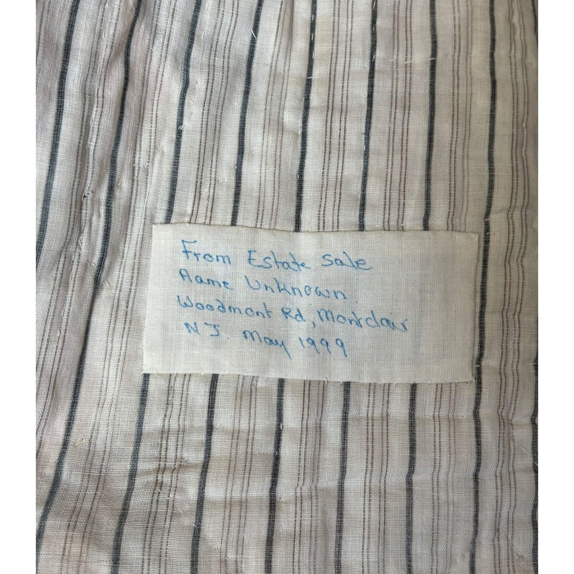 Antique Checkerboard Zig Zag Border Handmade Quilt image 2