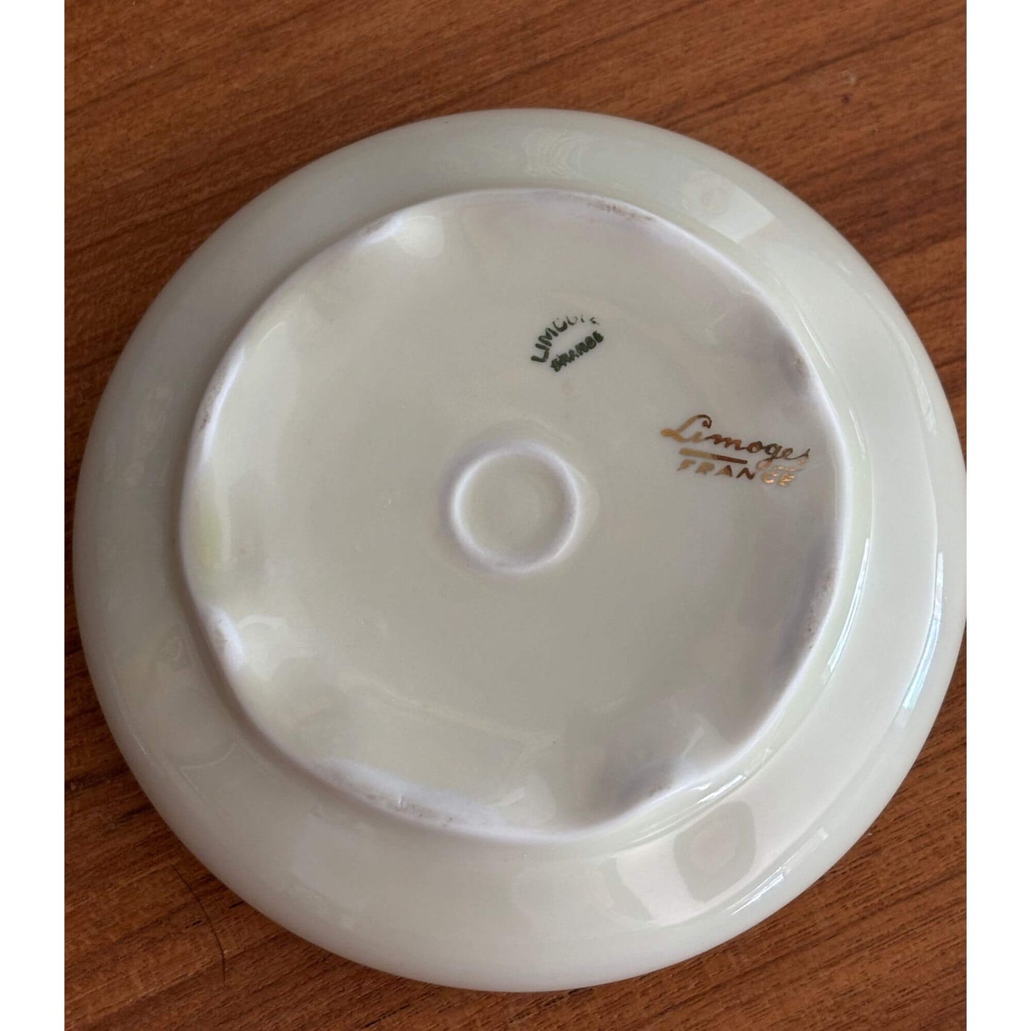 Vintage French Limoges Porcelain Courting Couple Lidded Dish image 2
