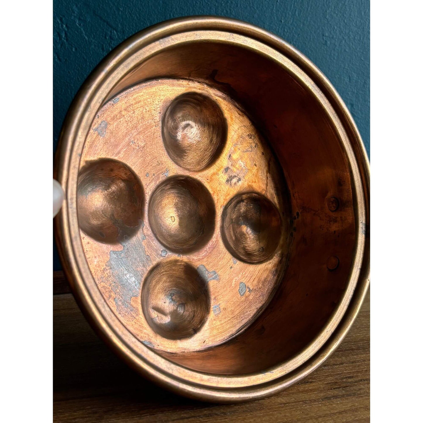 Vintage Early Copper & Brass Escargot Pans image 4