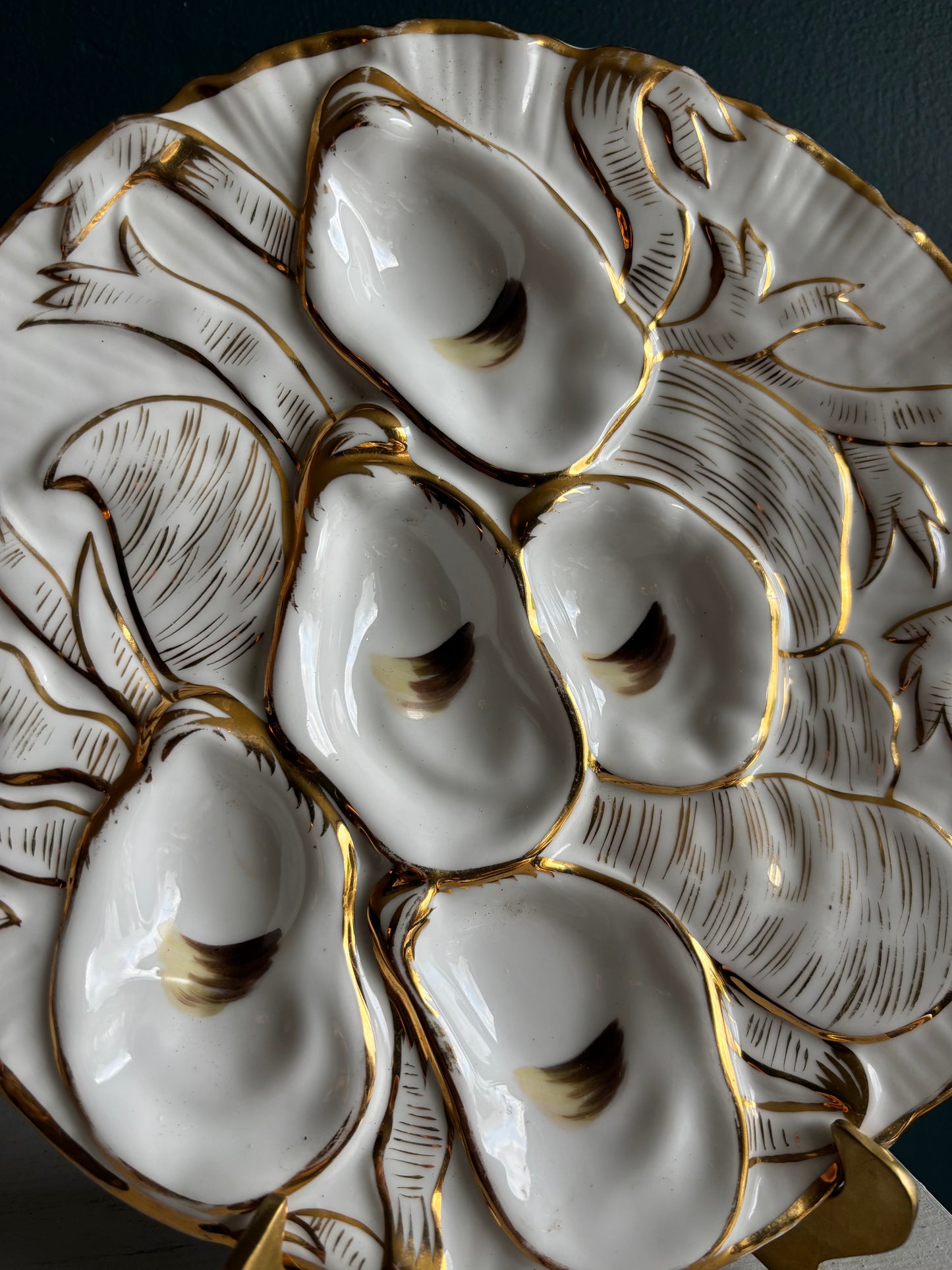 Antique Carl Tielsch Turkey Oyster Plate