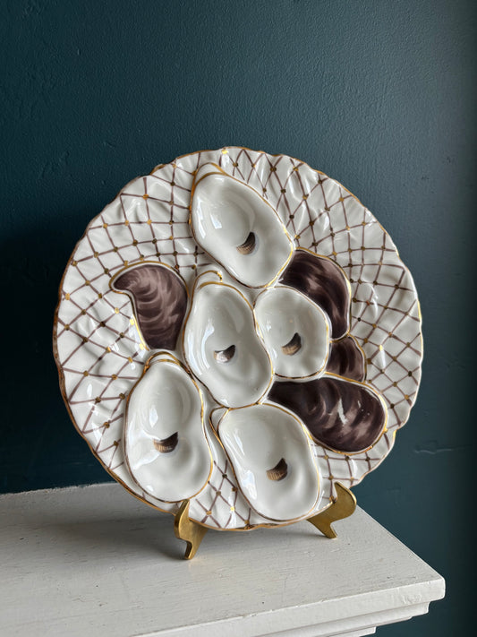Antique Carl Tielsch Turkey Oyster Plate