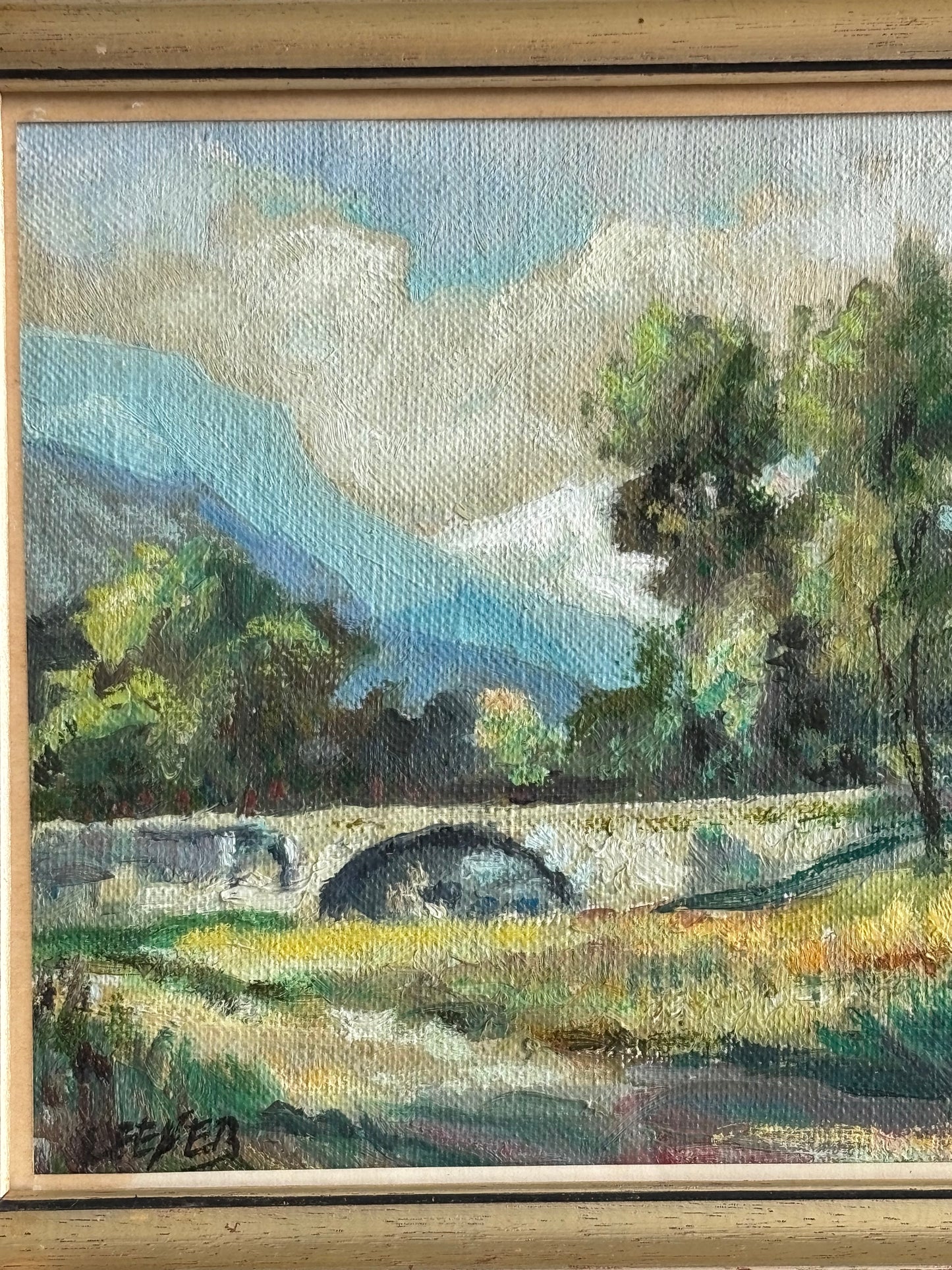 European Landscape Oil Painting 10.5 x 8