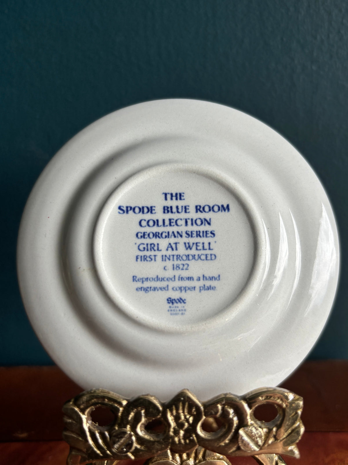 Copeland Spode Transferware Butter Pat Blue & White 3”