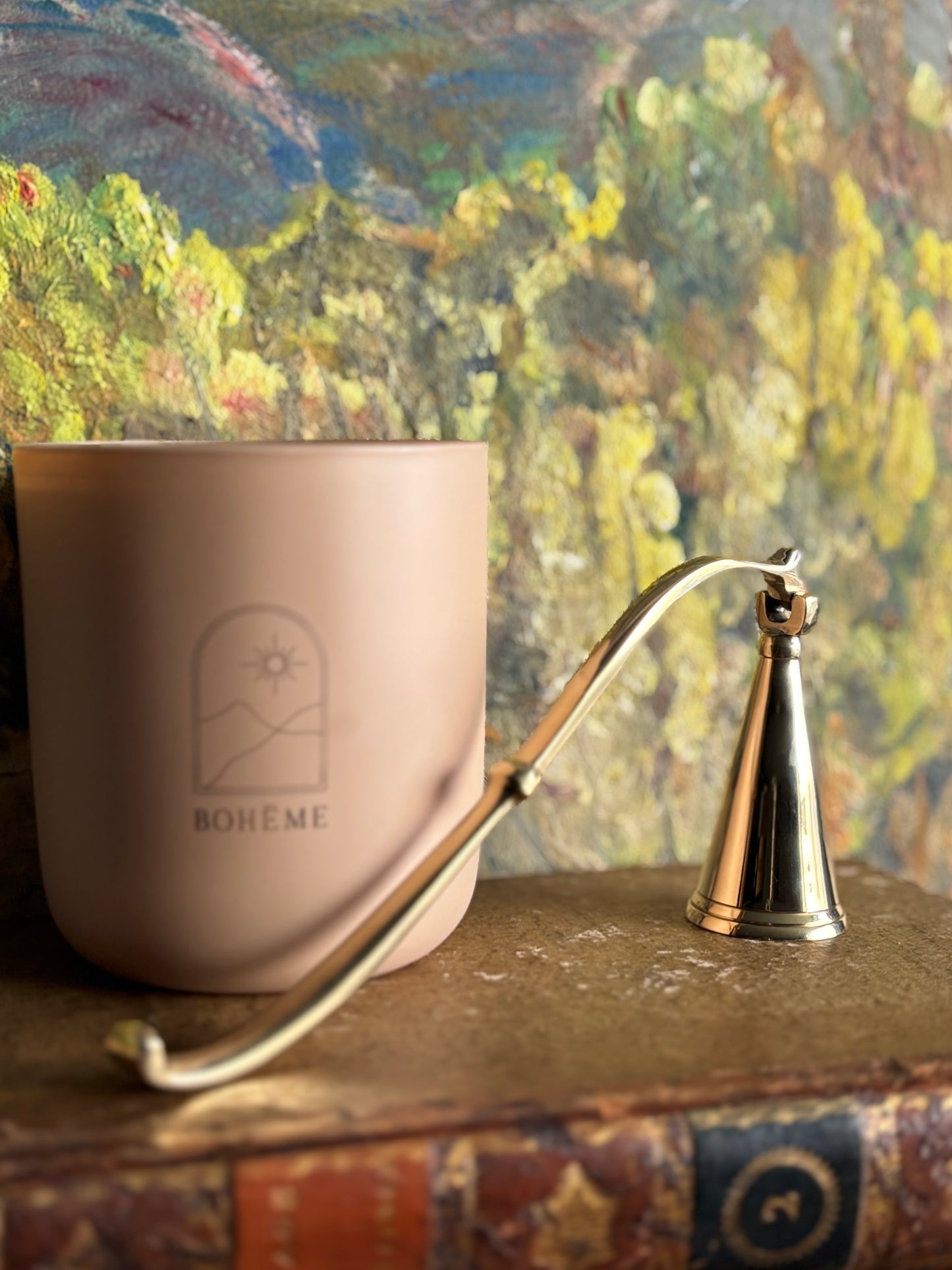 New Brass Hinged Candle Snuffer Vintage Inspired