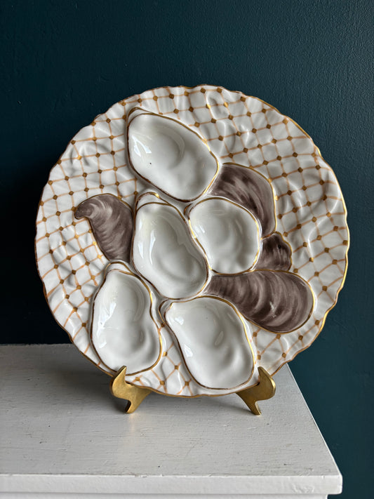 Antique Carl Tielsch Turkey Oyster Plate