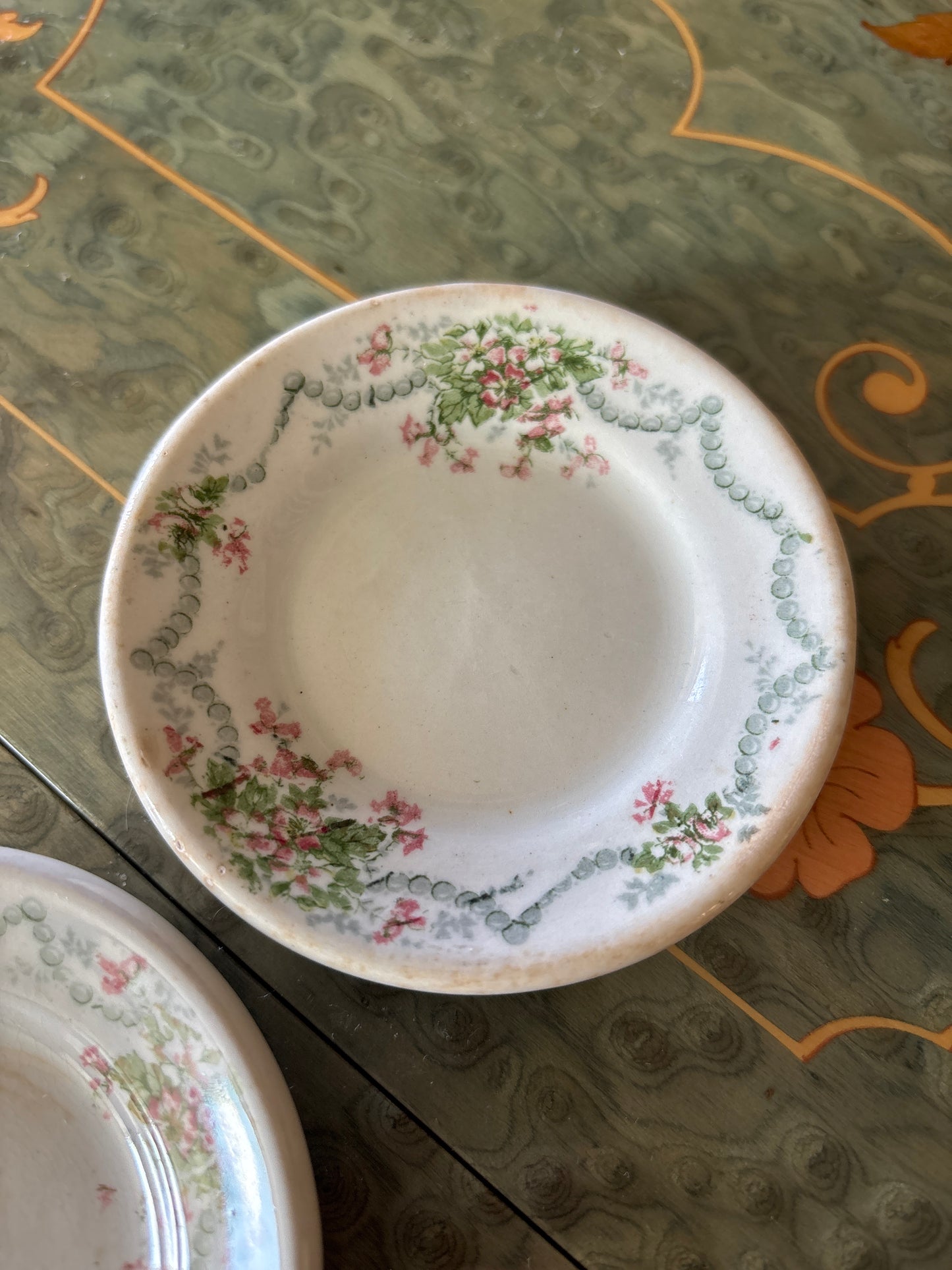 Antique Ridgways Ironstone Butter Pat Chonky