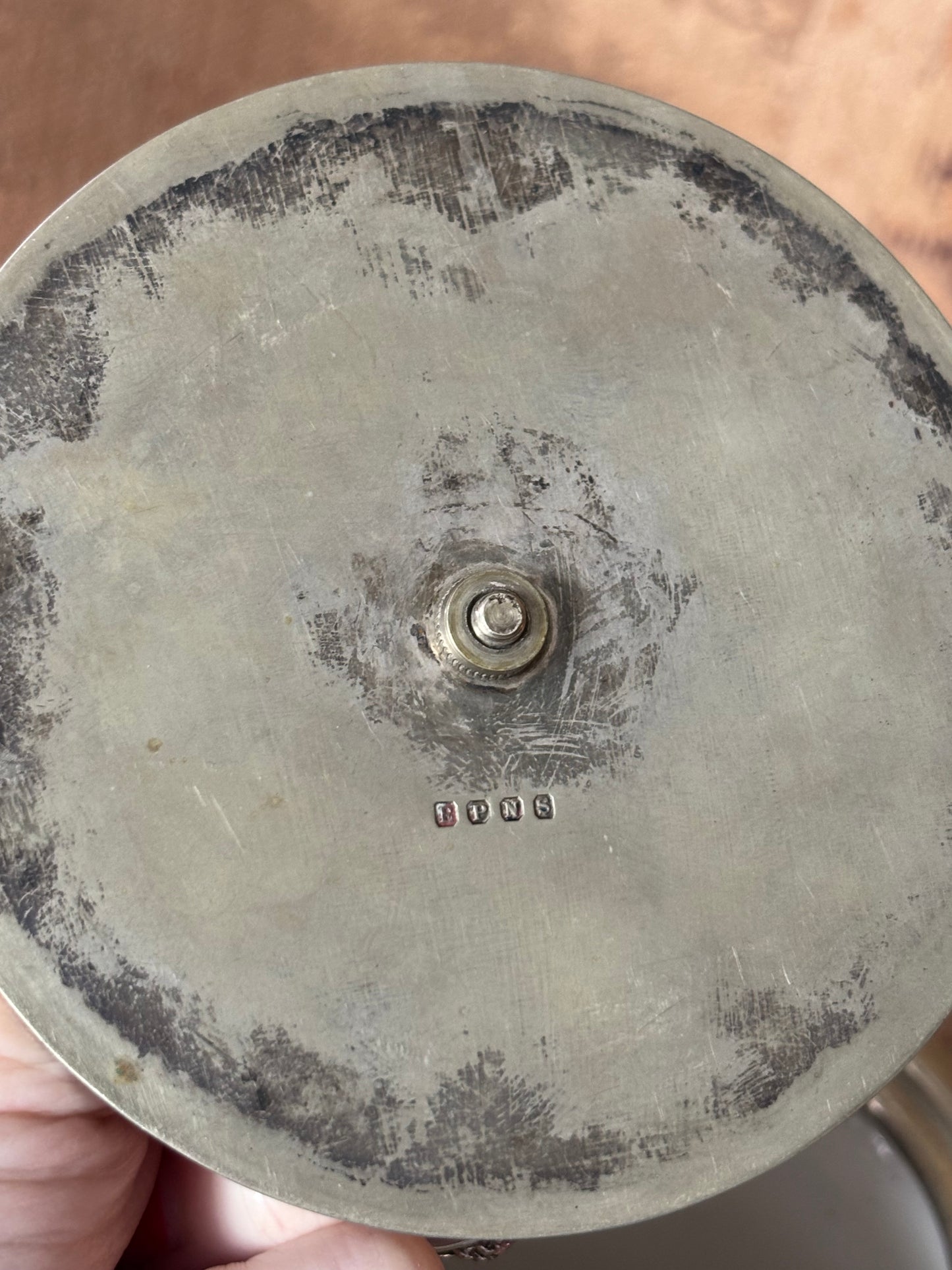 English Oak Silver Biscuit Barrel Ice Bucket