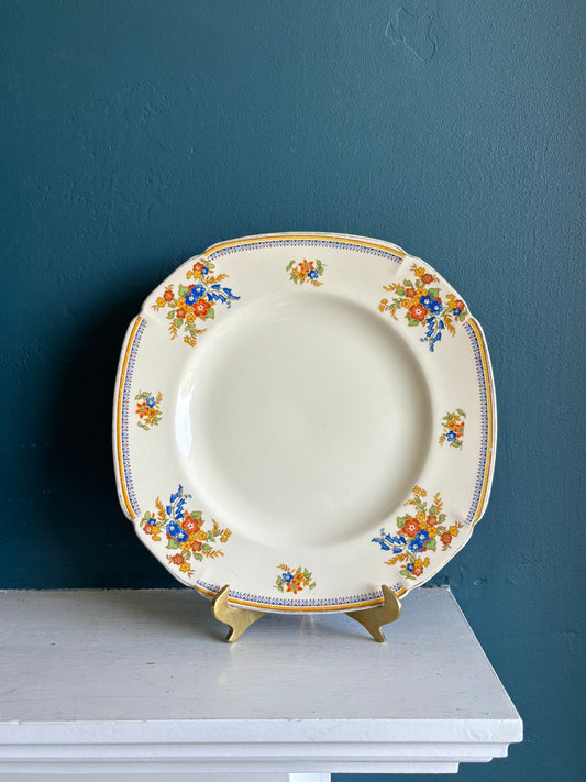 1920's-1930's Dinner Plate Royal Cameronian by John Maddock & Sons 10"