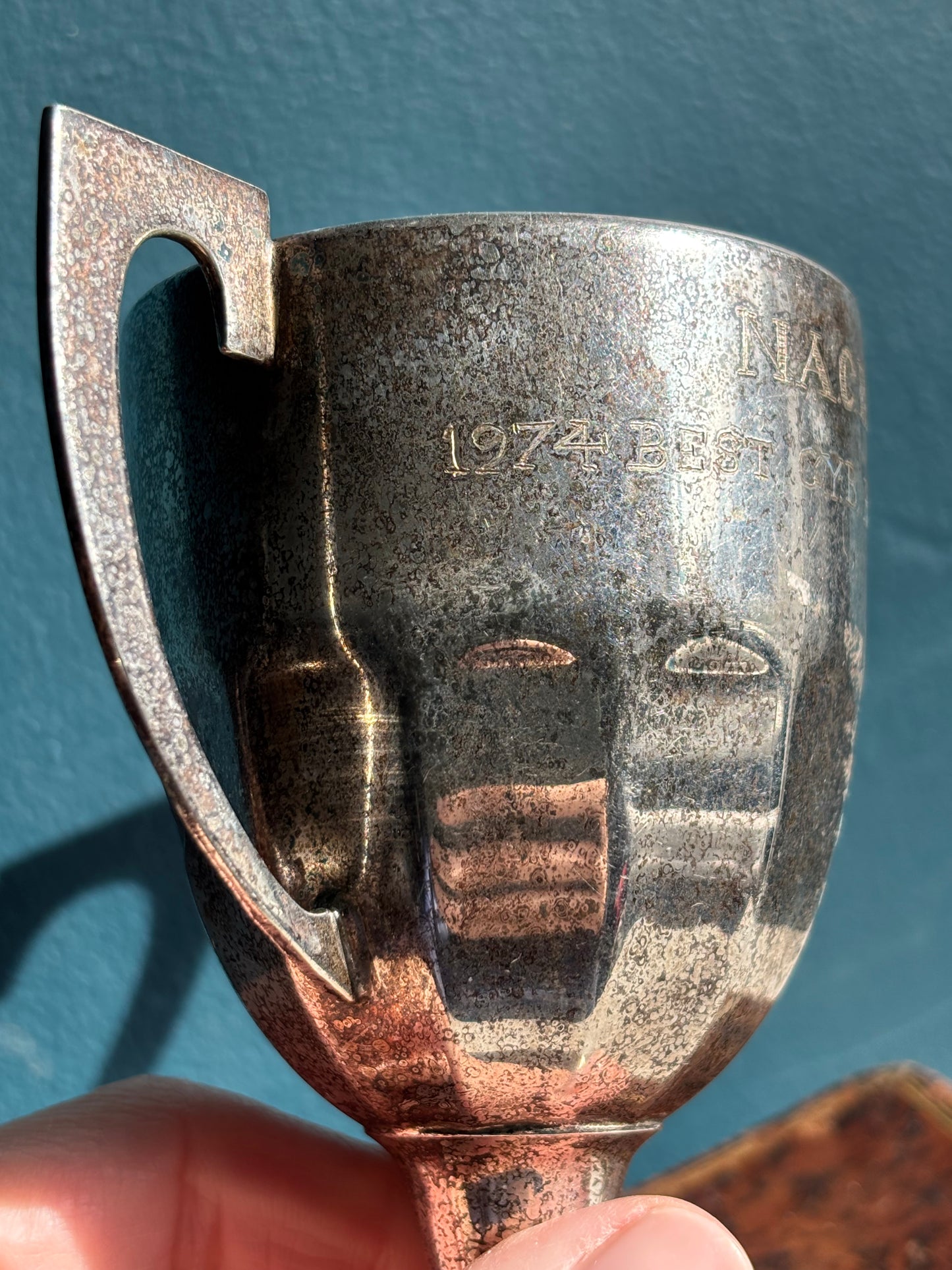 Vintage Silver Plate Mini Trophy