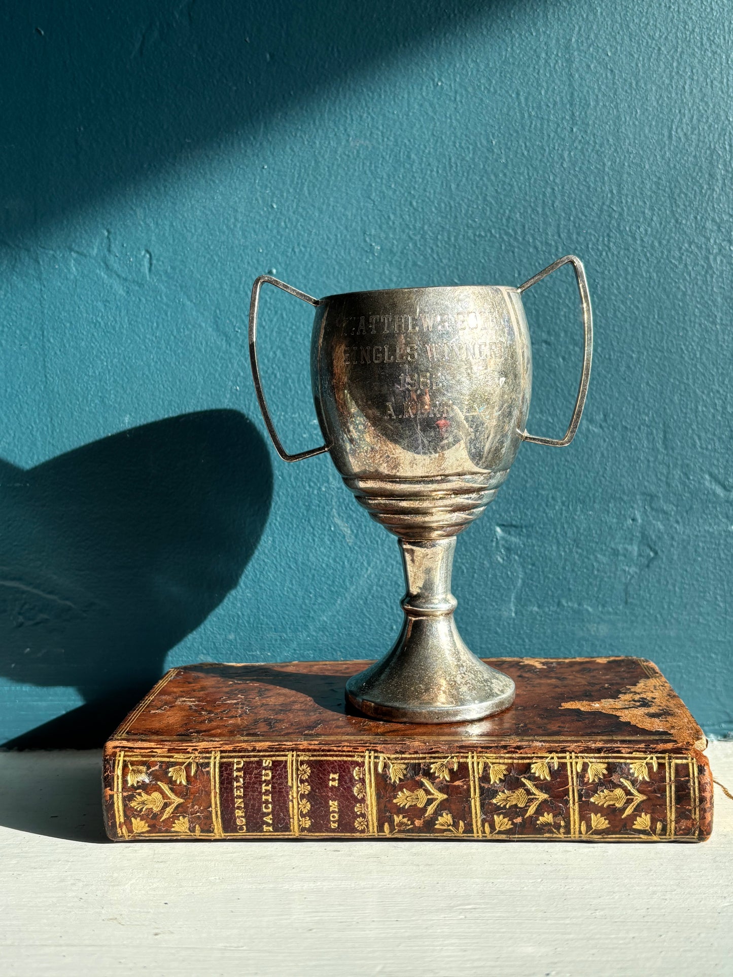 Vintage Silver Plate Mini Trophy