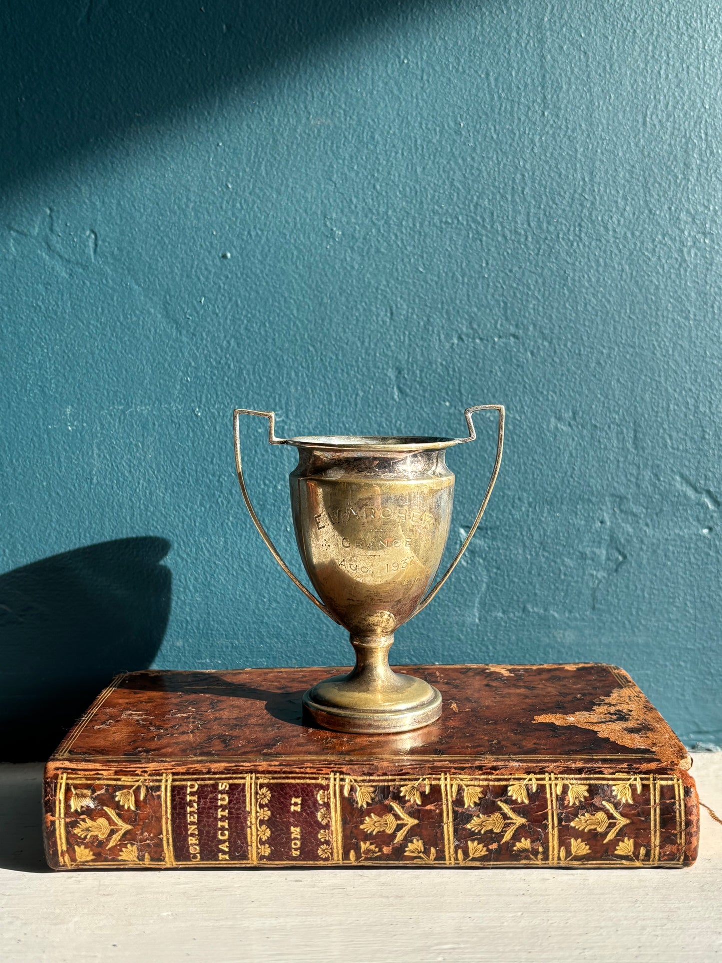 Vintage Silver Plate Mini Trophy