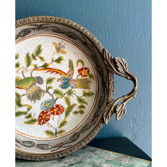 Vintage Wong Lee Footed Wine Coaster Catch-All image 0