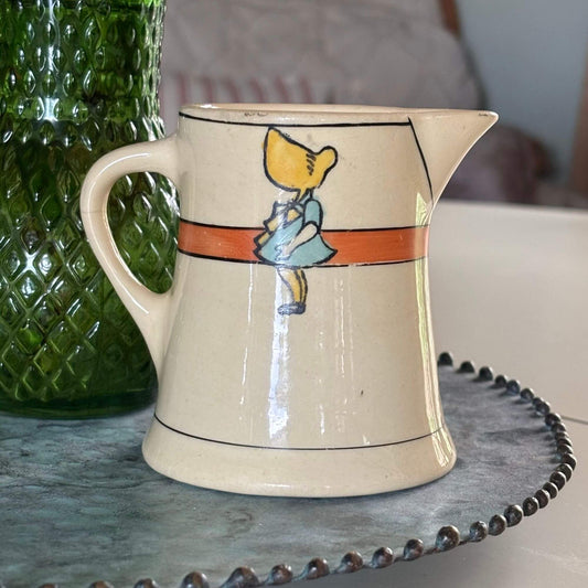 Vintage Roseville Sun Bonnet Girl Creamer image 0