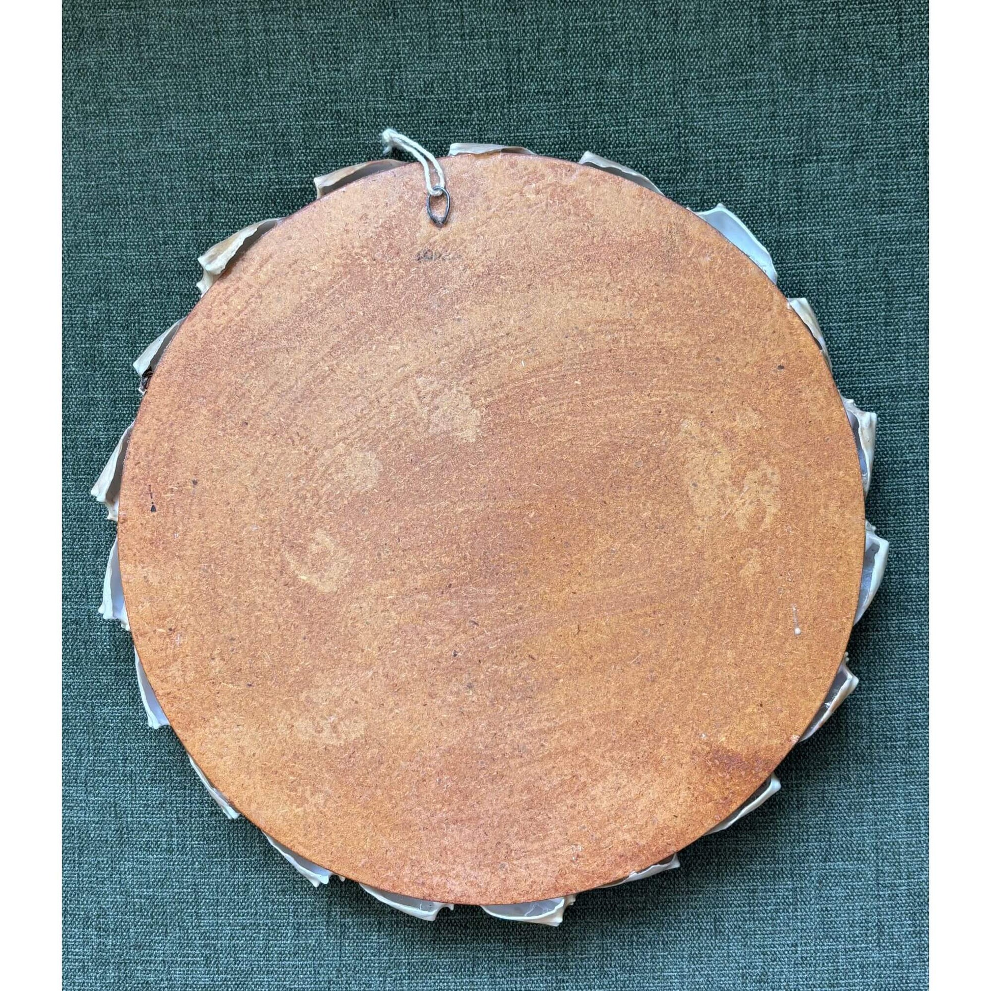 Vintage Natural Seashell Circle Mirror Coastal image 6