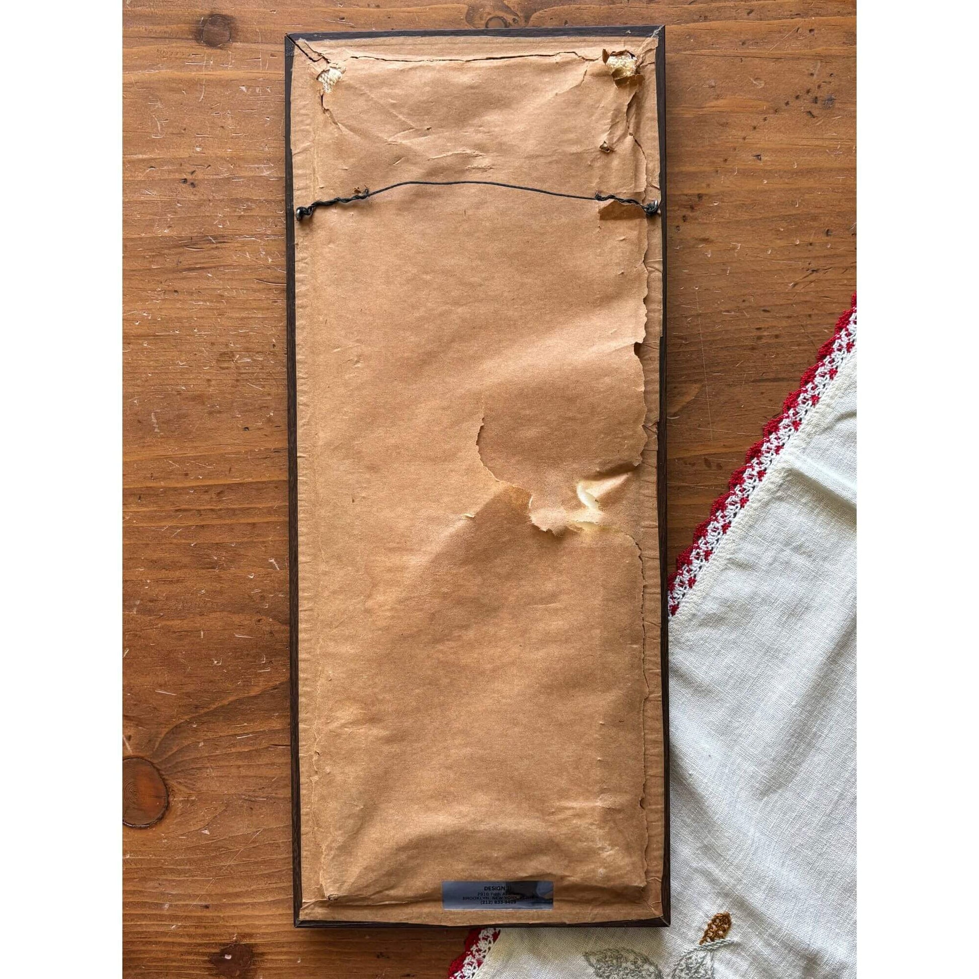 Vintage Roses Needlepoint Framed Red & Pink image 3