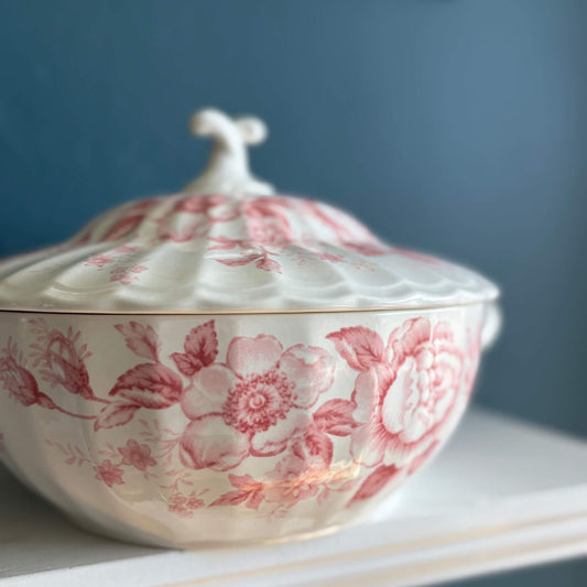 Vintage Ralph Lauren Morning Garden Red/Pink Tureen image 0