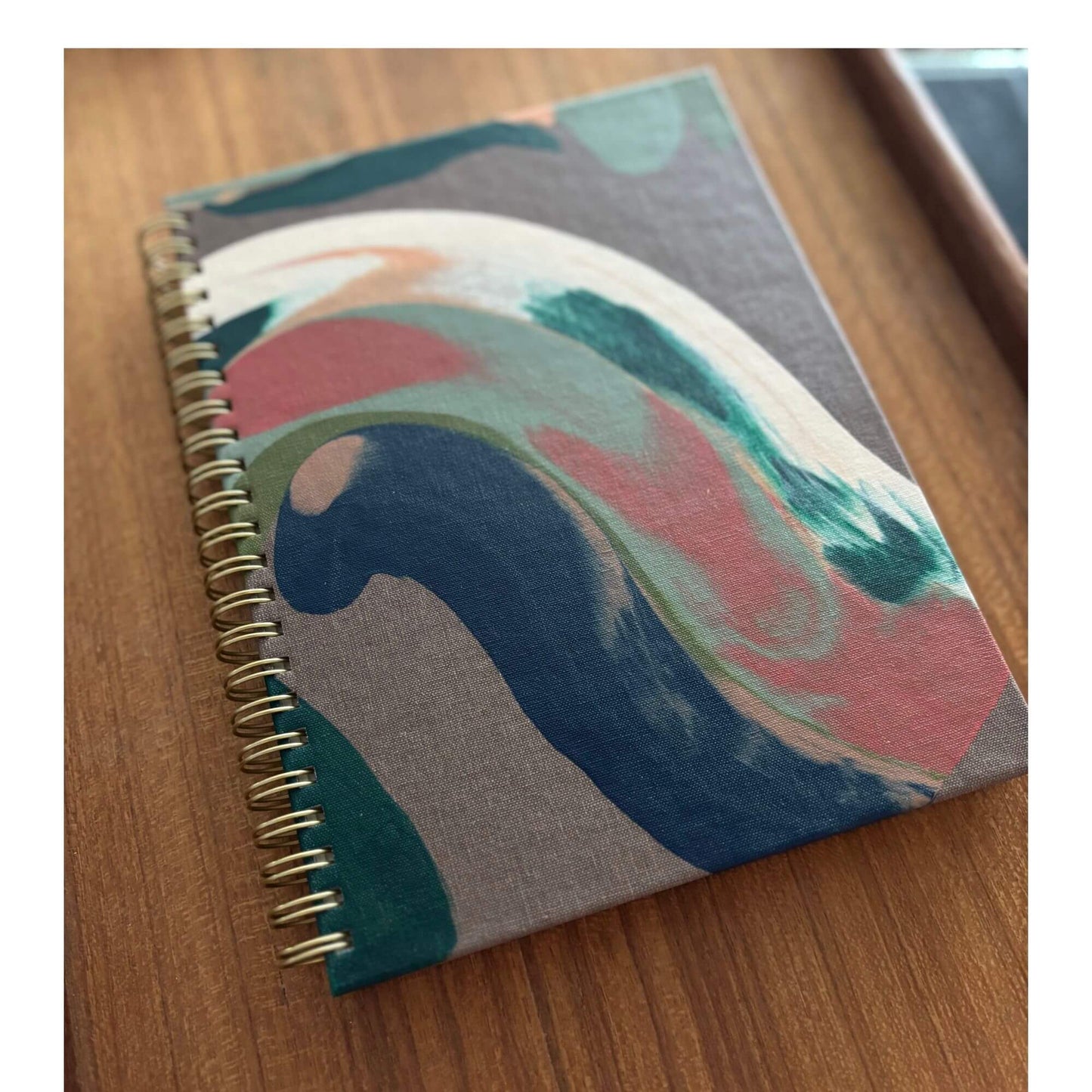 New Earth Tone Hand Painted Unlined 'Sedona' Notebook by Moglea image 3